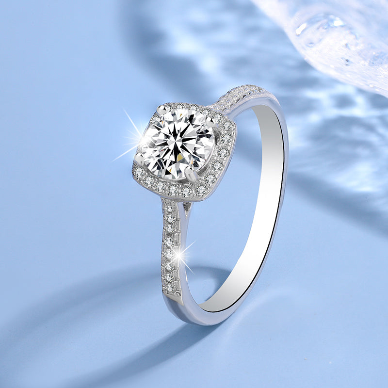 925 Sterling Mossanite Ring 2.0 Carat MOS925 R21200