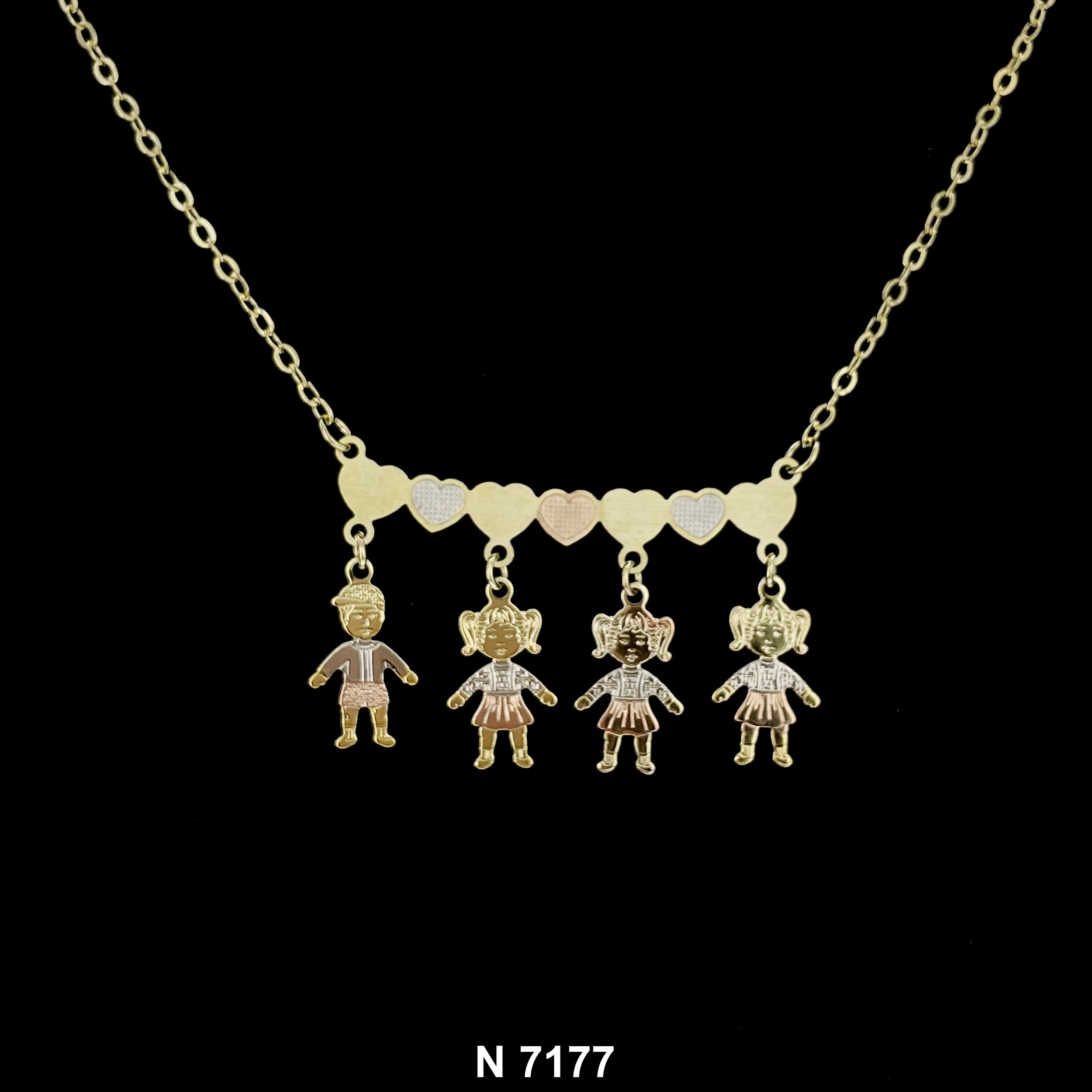 Necklace One Boy And  Three Girls N 7177