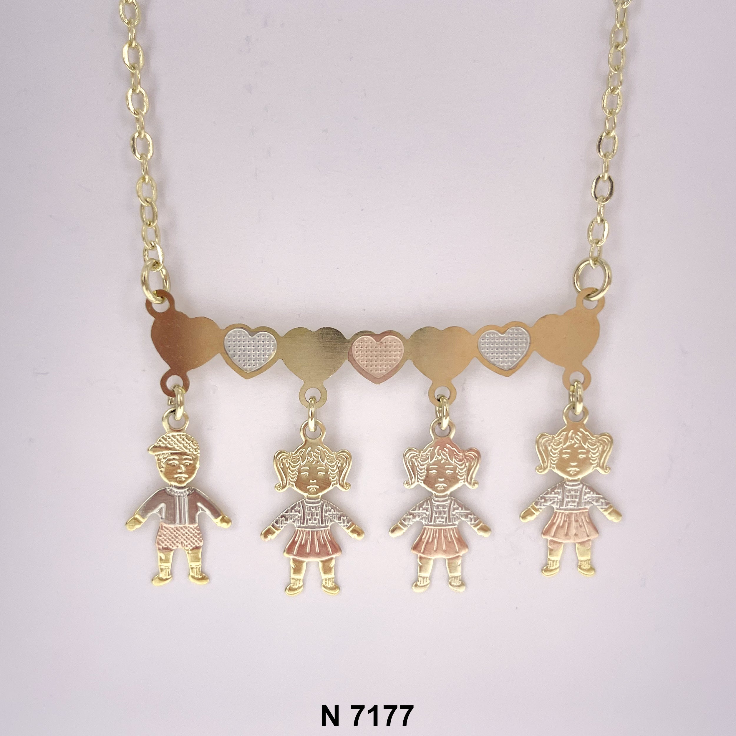 Necklace One Boy And  Three Girls N 7177