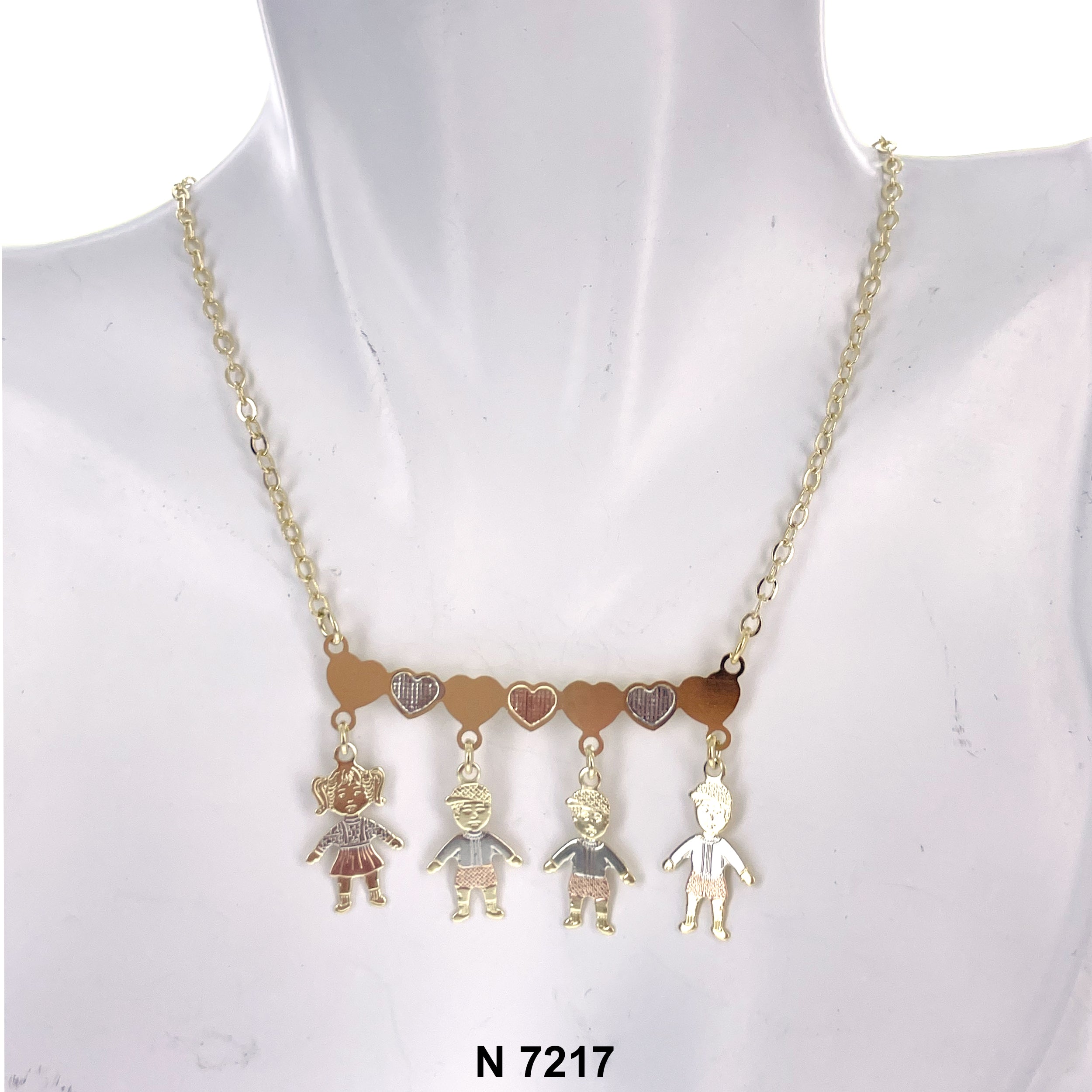 1 Girl 3 Boys Necklace N 7217