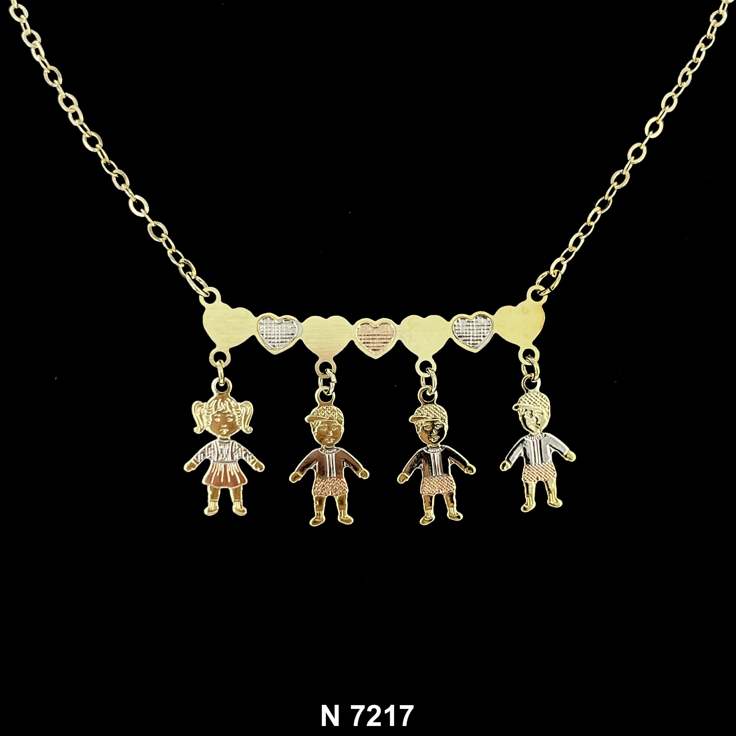 1 Girl 3 Boys Necklace N 7217