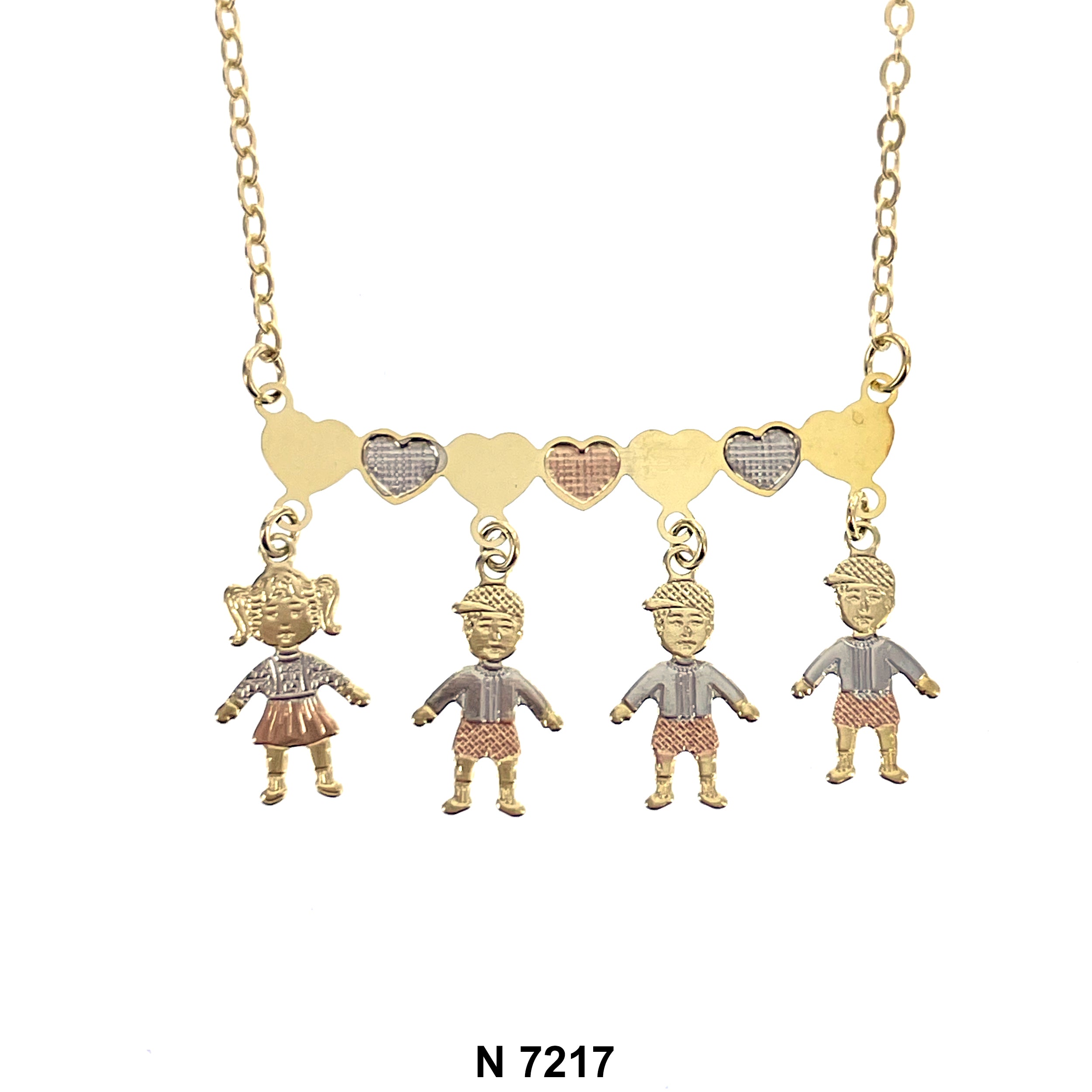 1 Girl 3 Boys Necklace N 7217