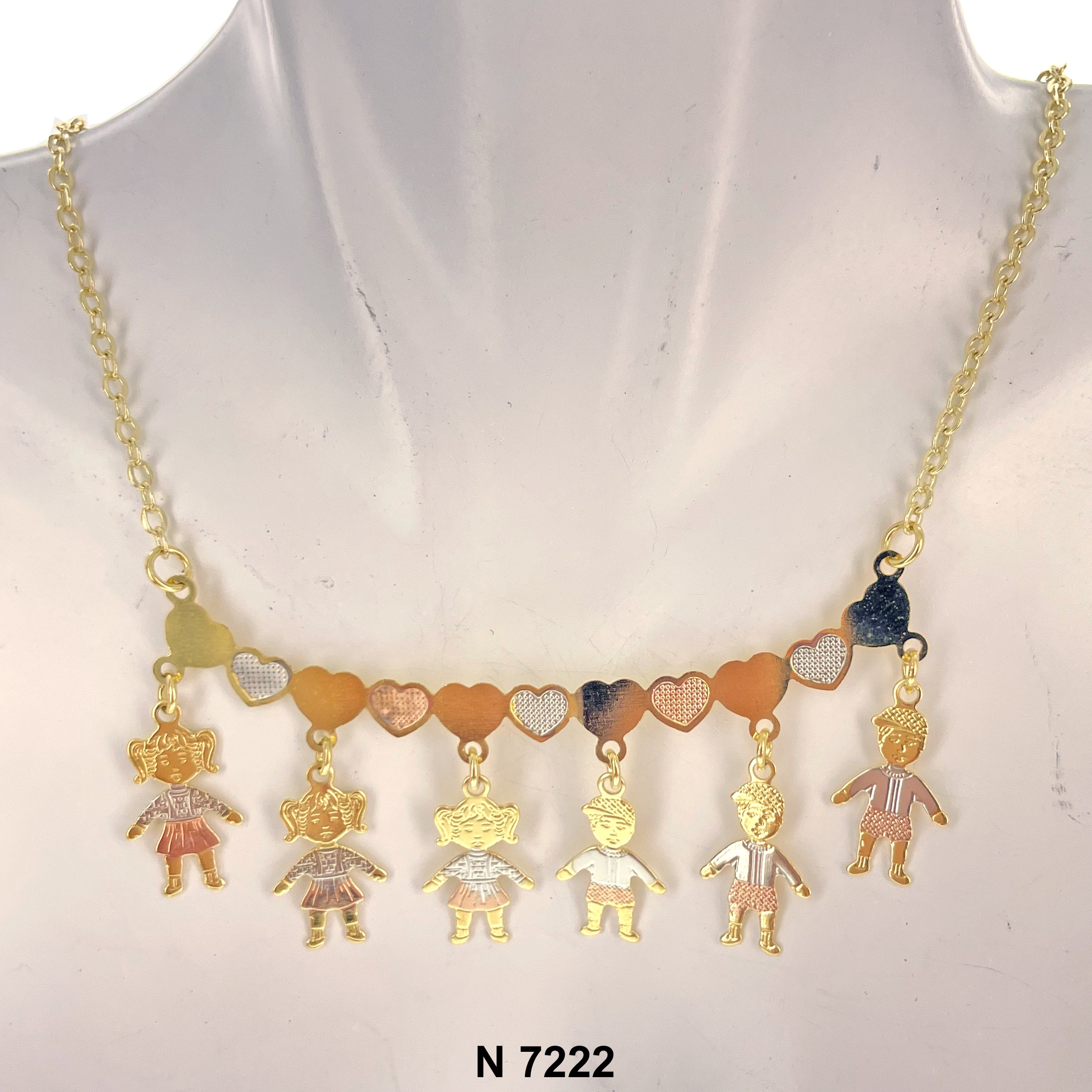 3 Girls 3 Boys Necklace N 7222