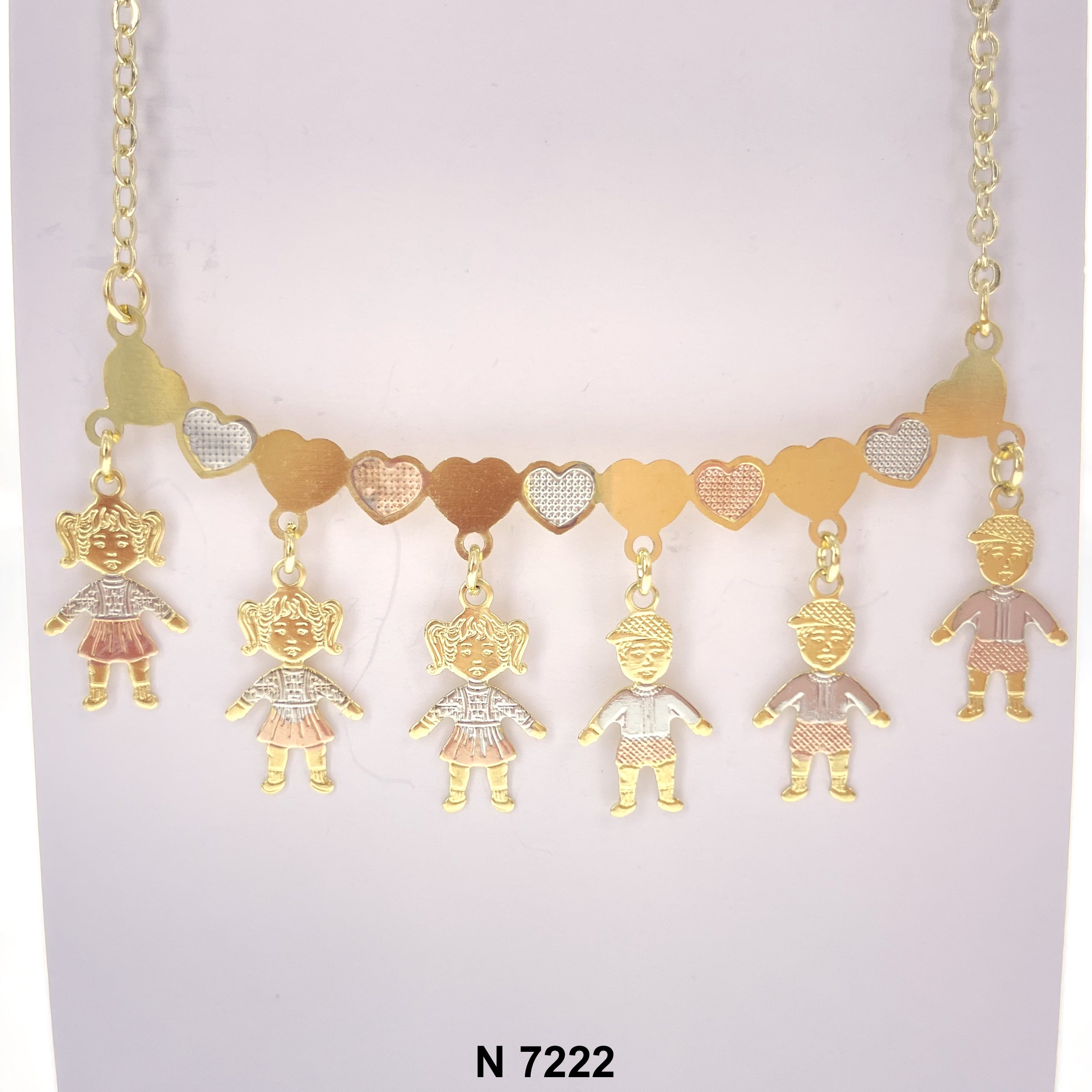 3 Girls 3 Boys Necklace N 7222