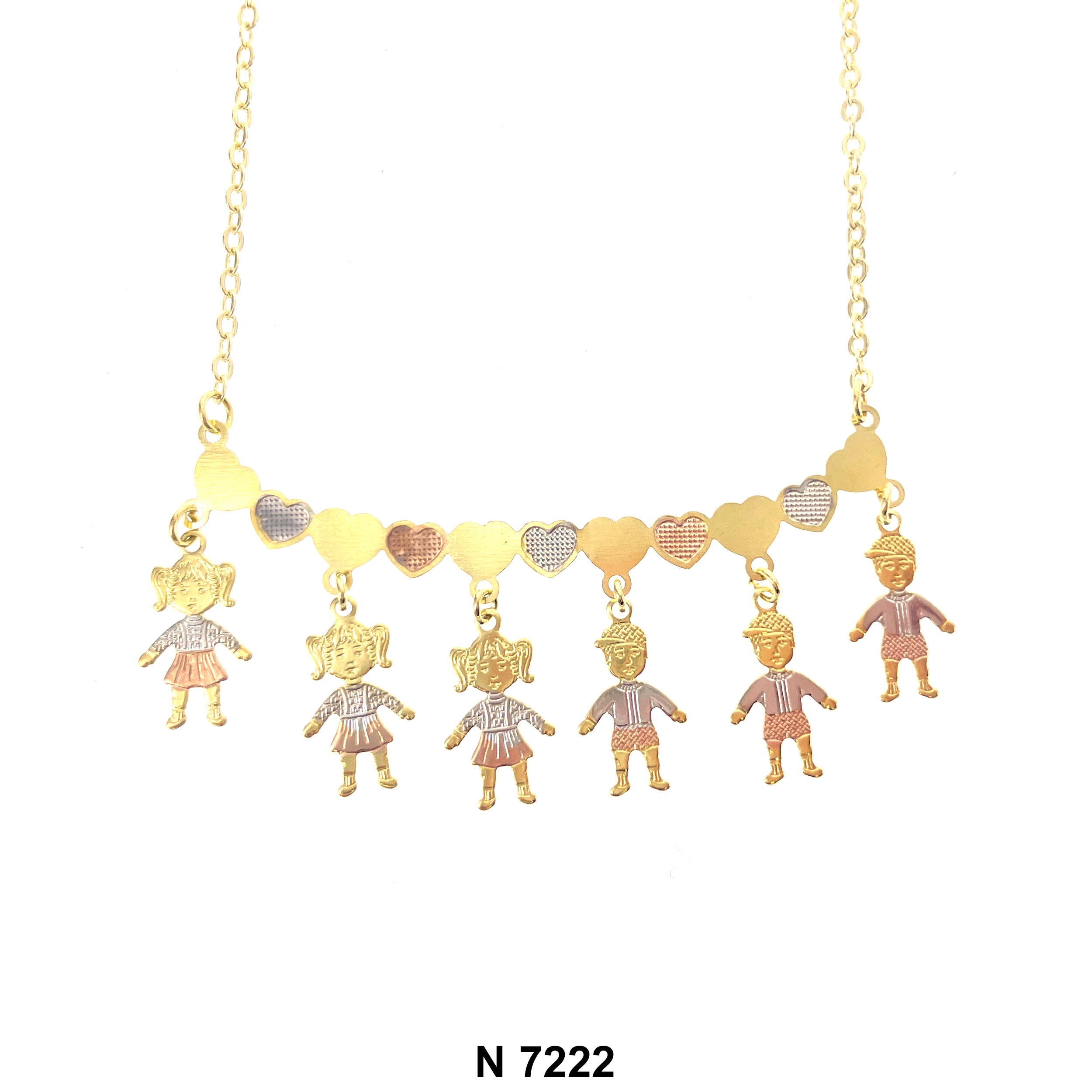 3 Girls 3 Boys Necklace N 7222