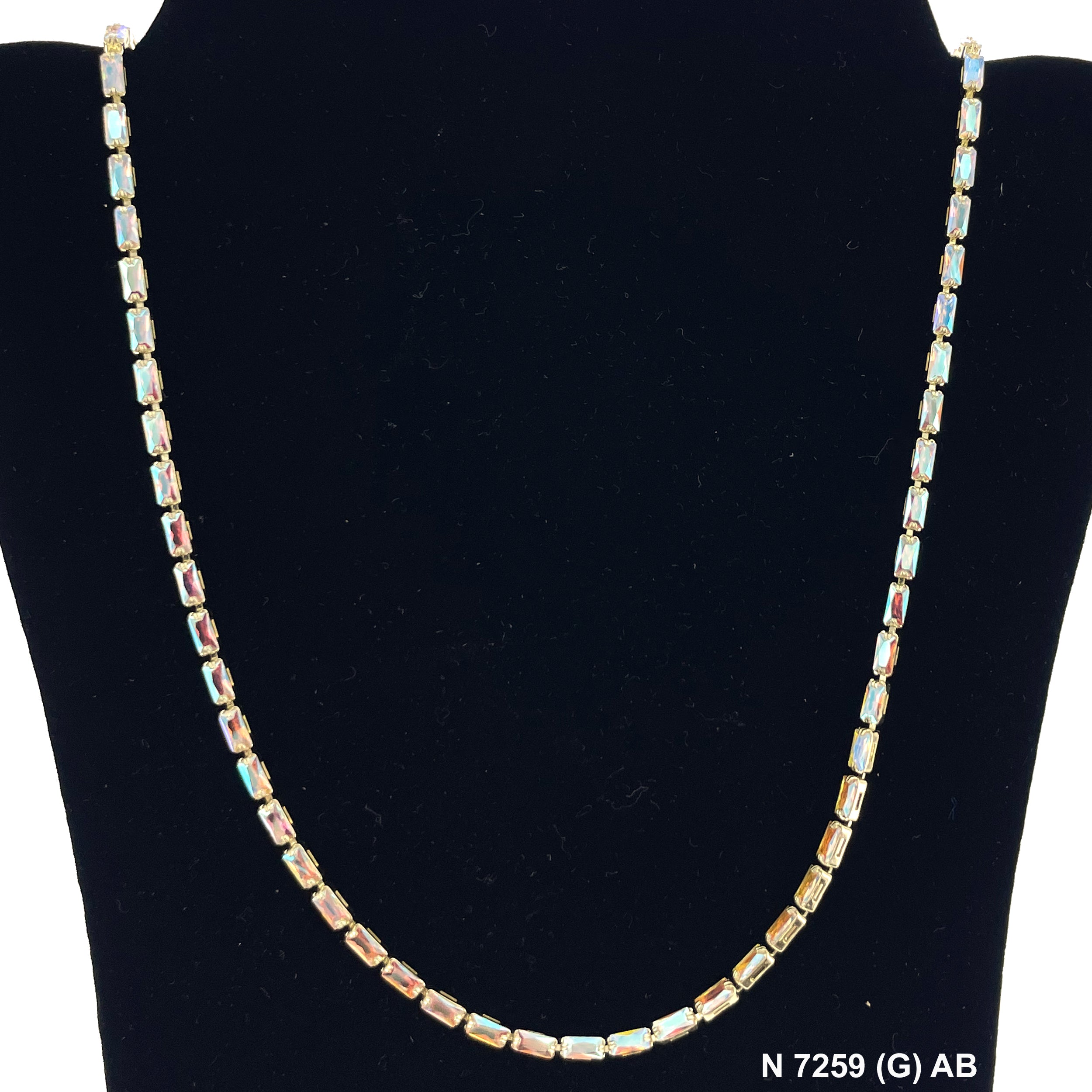 3.0 MM CZ Full Stone Choker N 7259 (G) AB