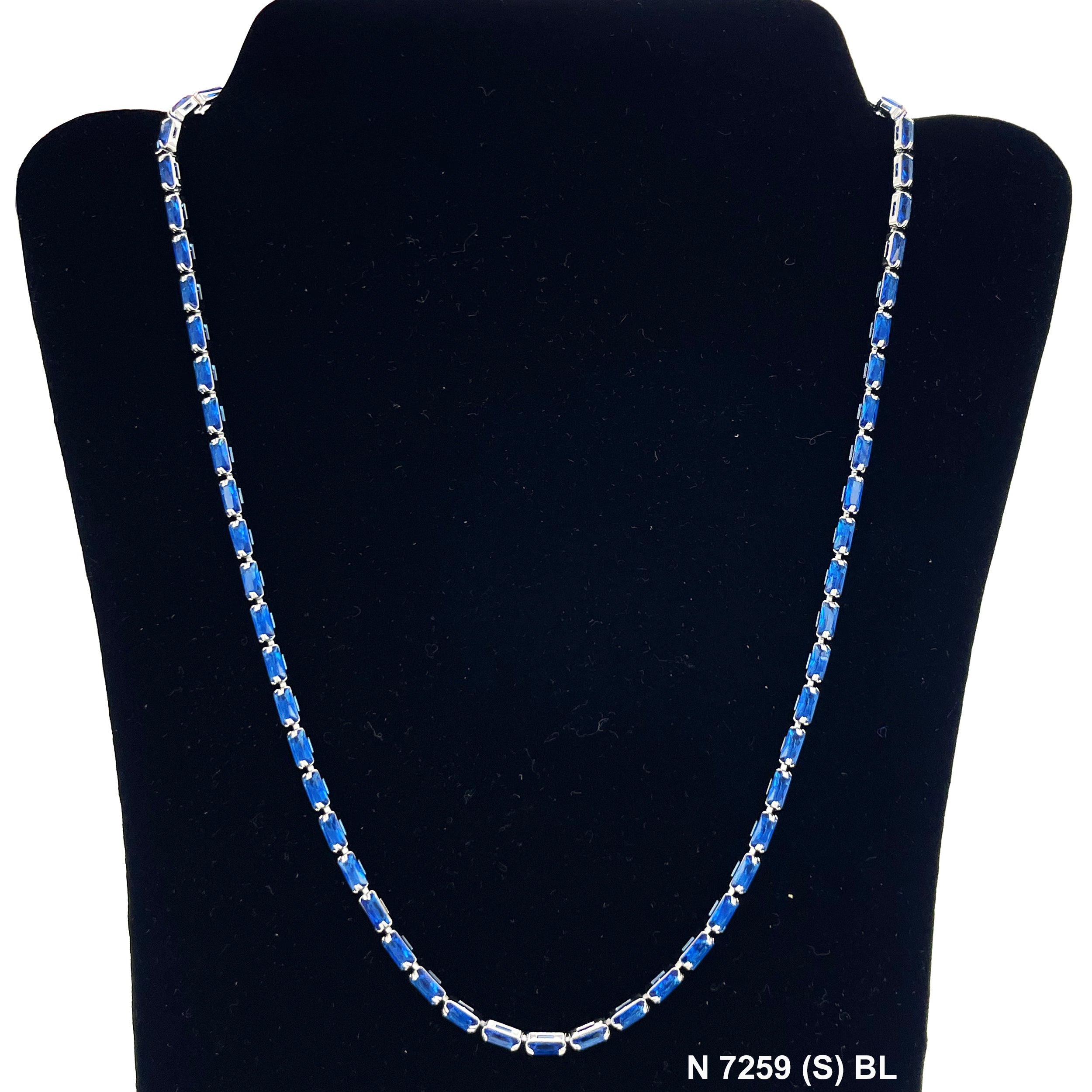 3.0 MM CZ Full Stone Choker N 7259 (S) BL