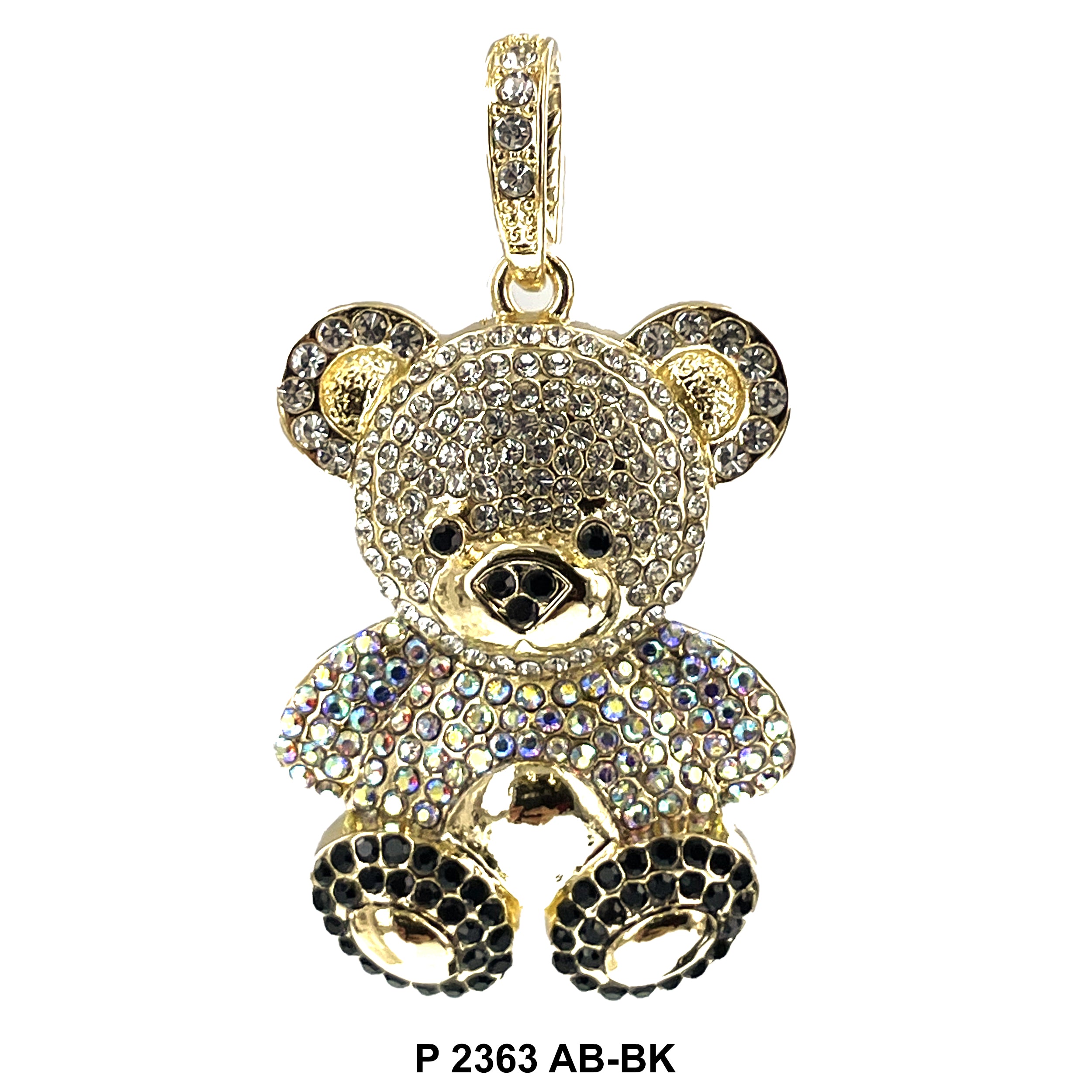 Bear Pendant P 2363 AB-BK