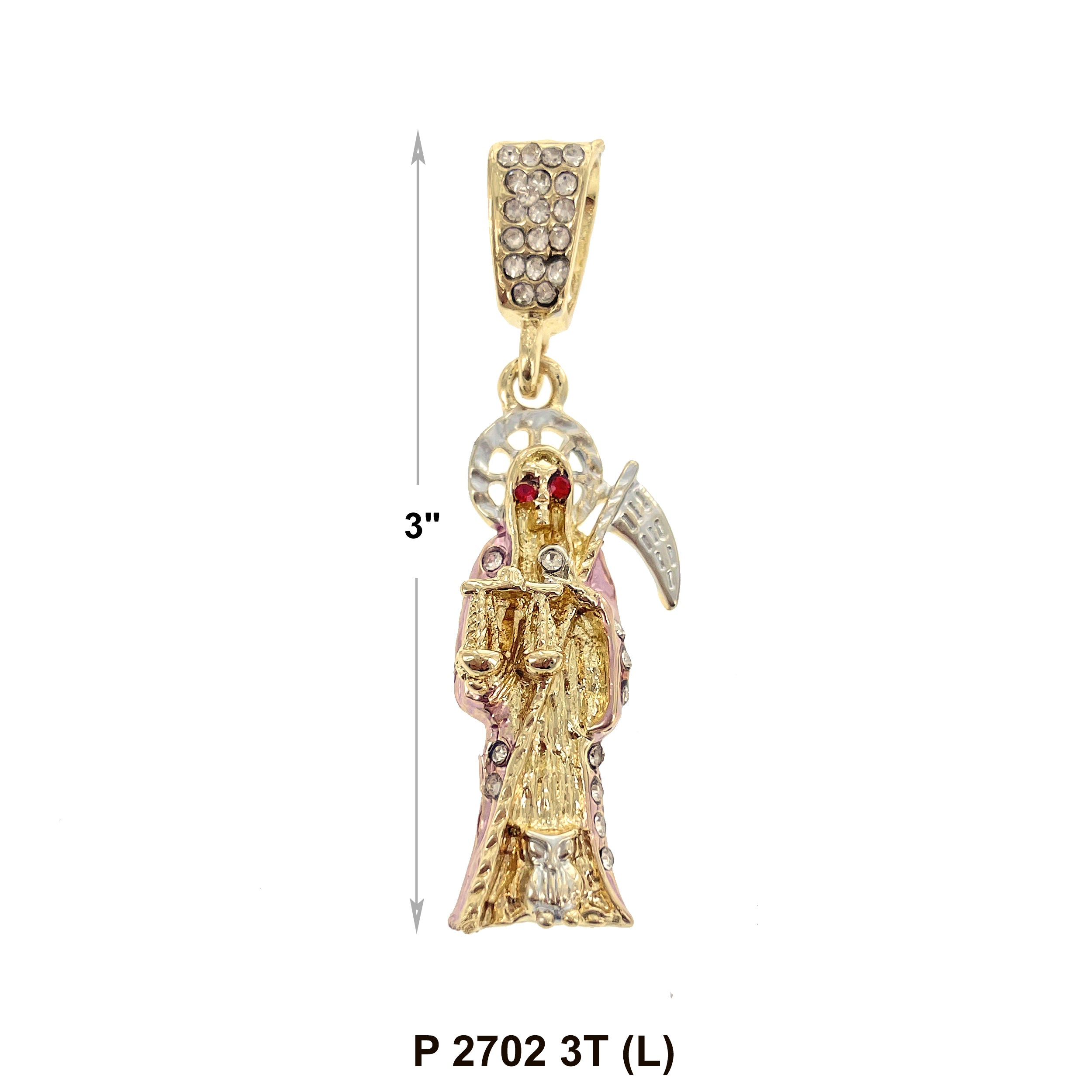 Santa Muerte Pendant P 2702 3T