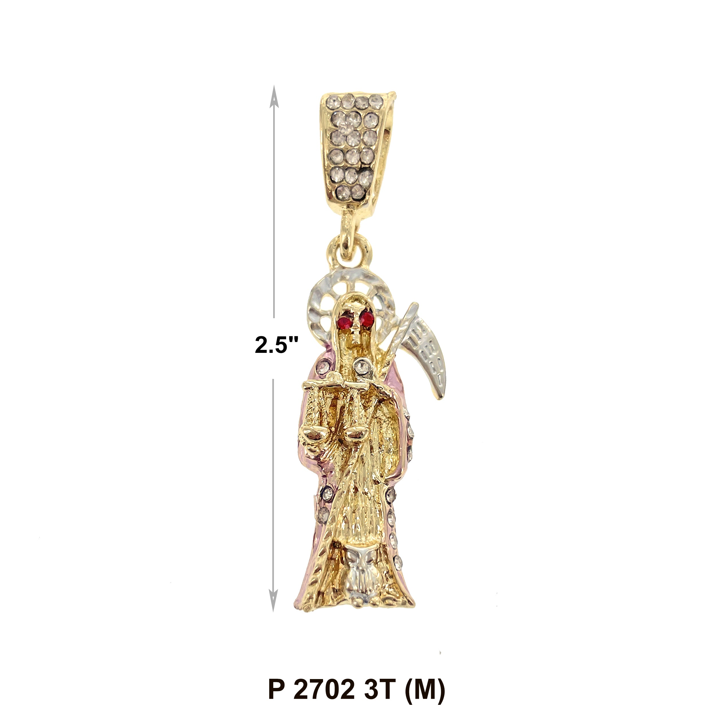 Santa Muerte Pendant P 2702 3T