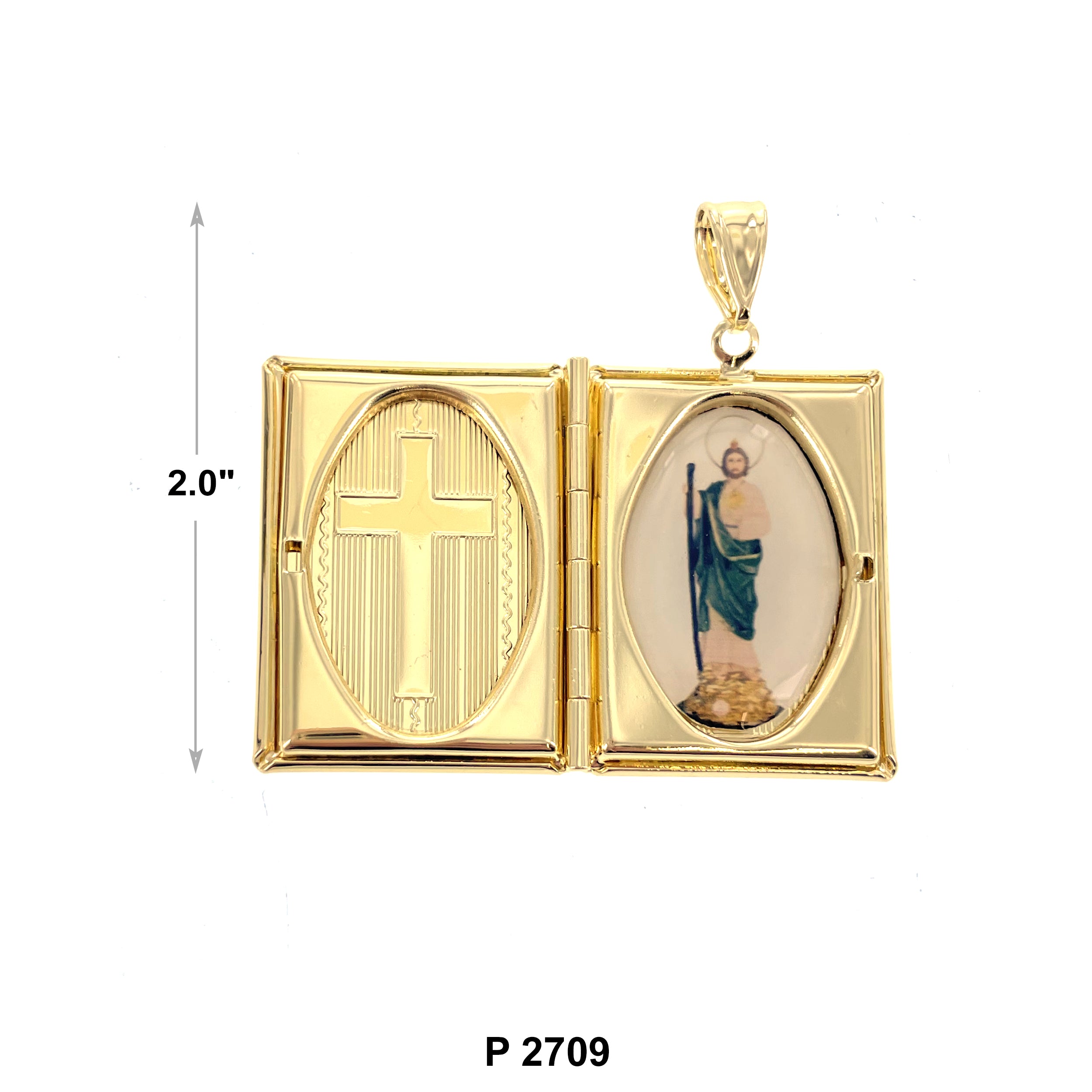 San Judas Locket Pendant P 2709