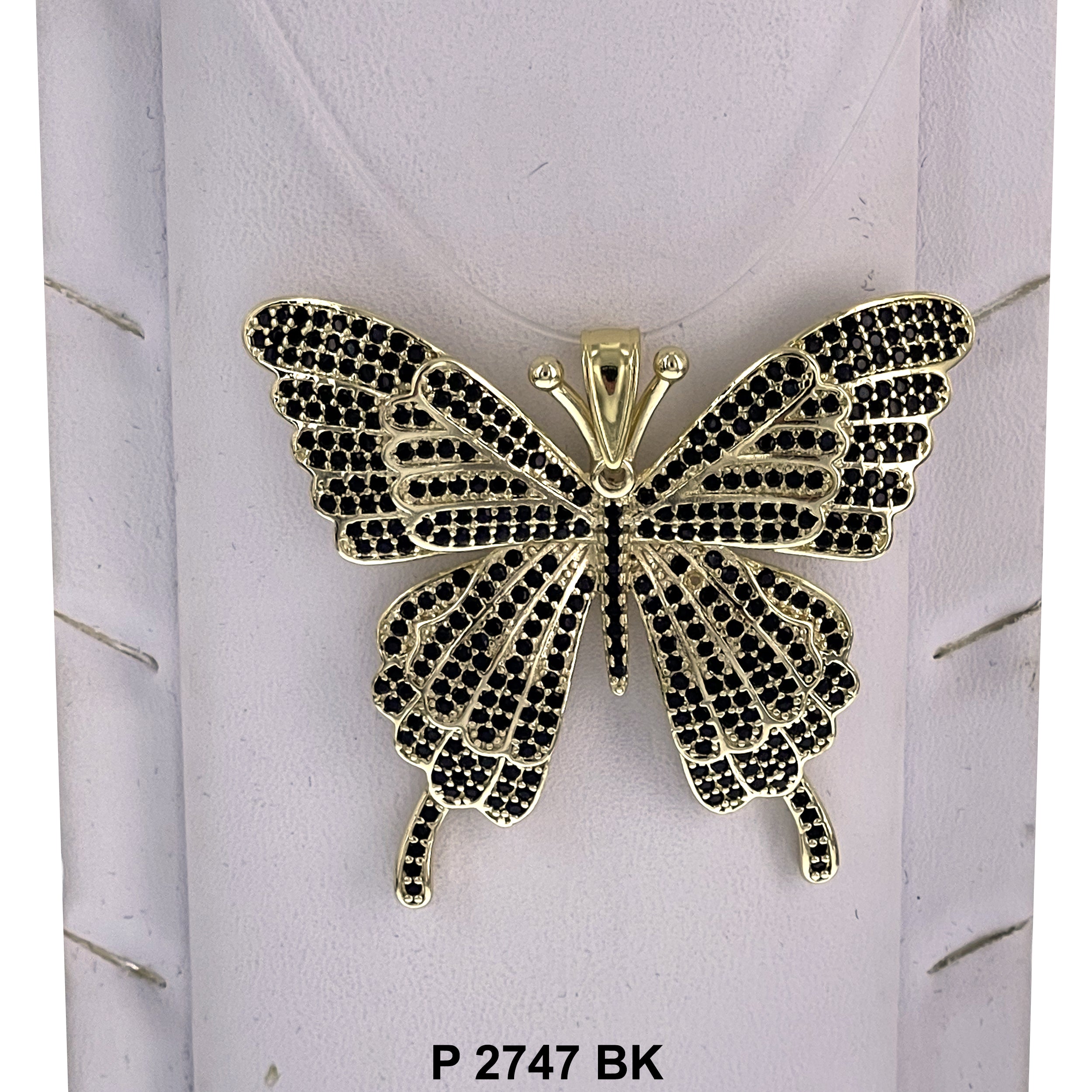 Butterfly CZ Pendant P 2747 BK