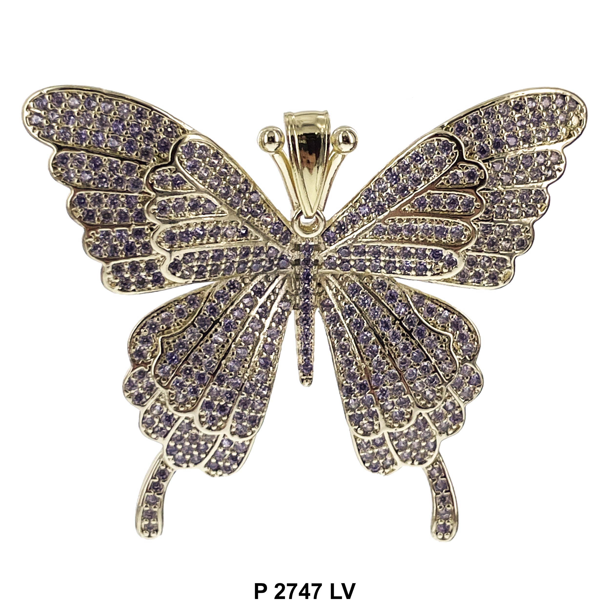 Butterfly CZ Pendant P 2747 LV