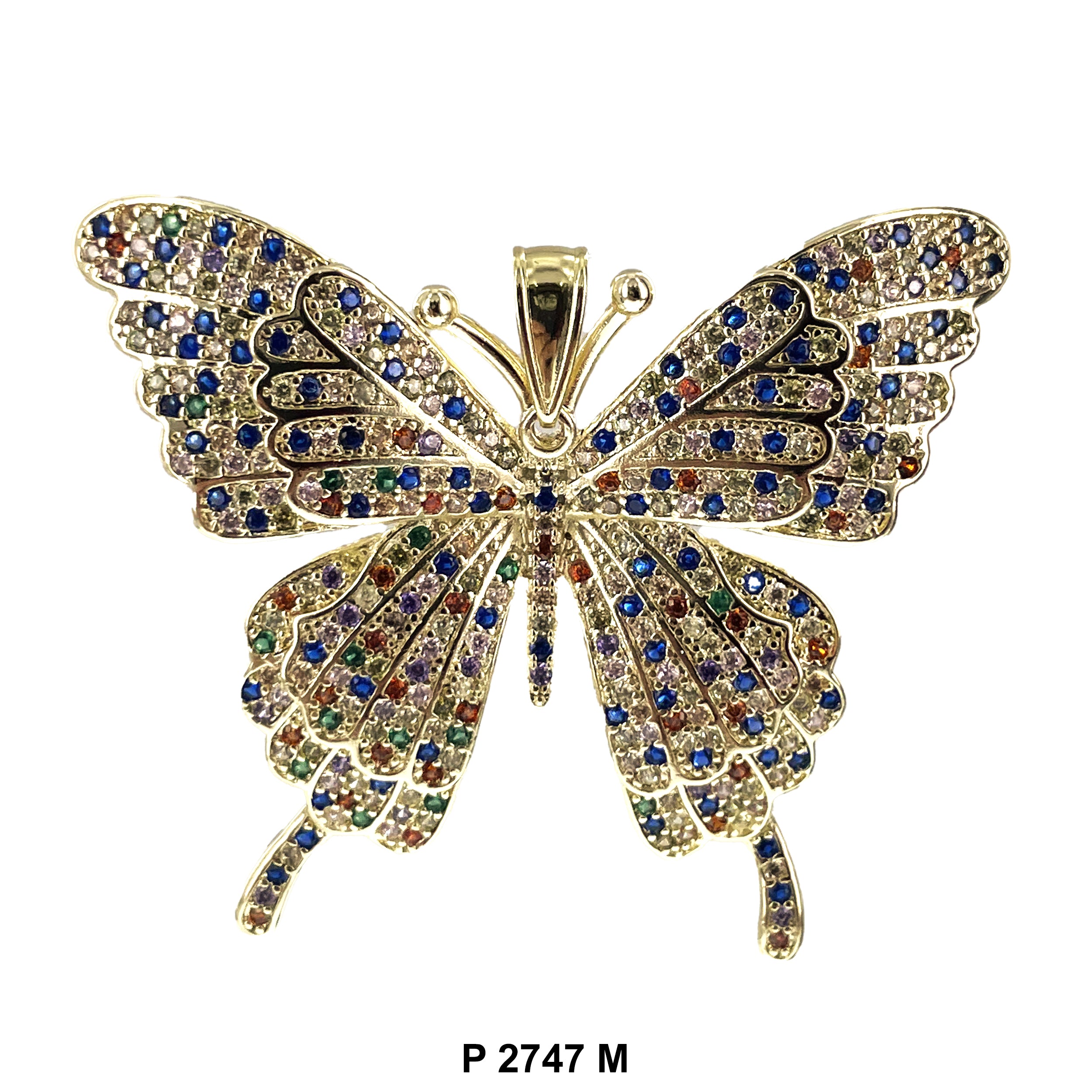 Butterfly CZ Pendant P 2747 M