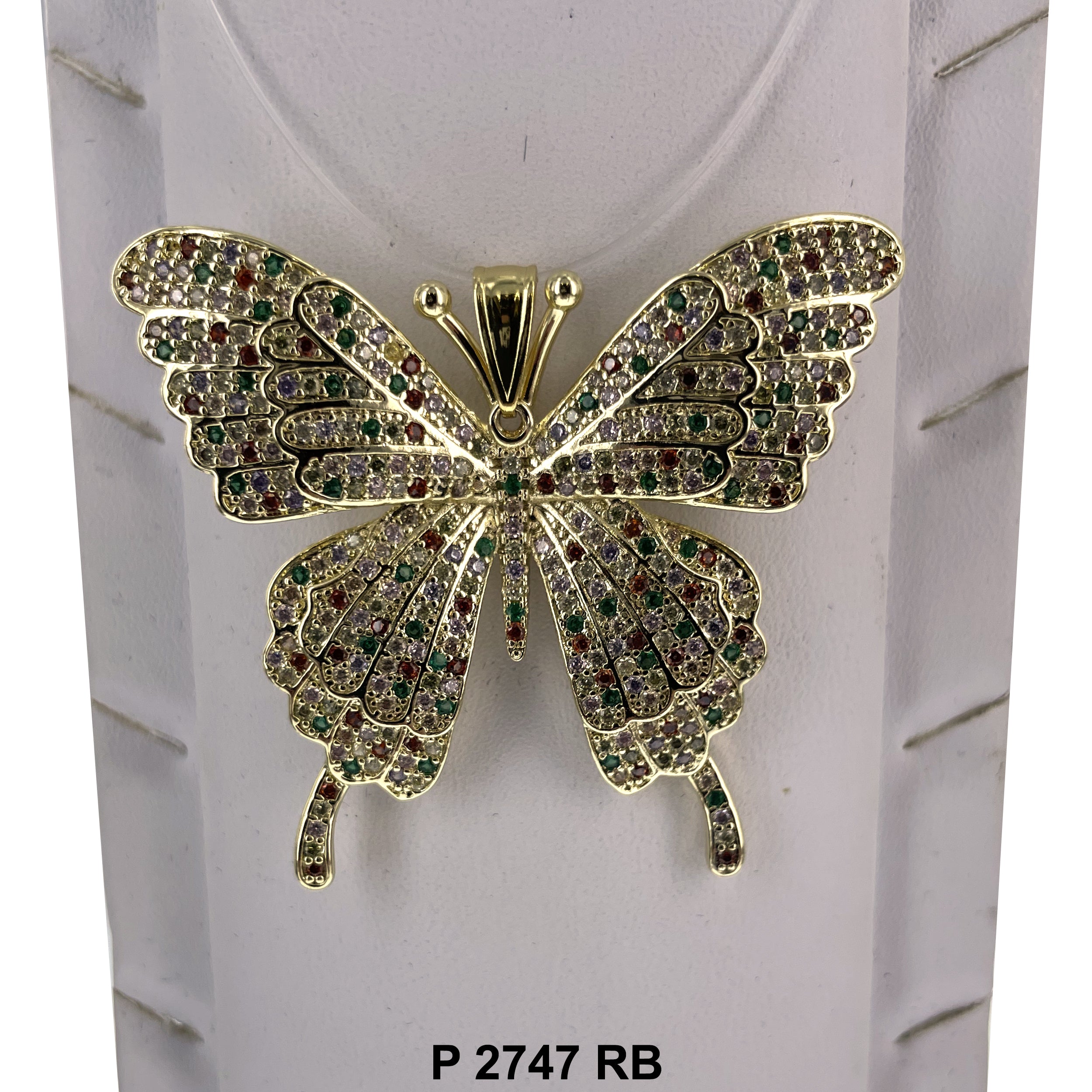 Butterfly CZ Pendant P 2747 RB