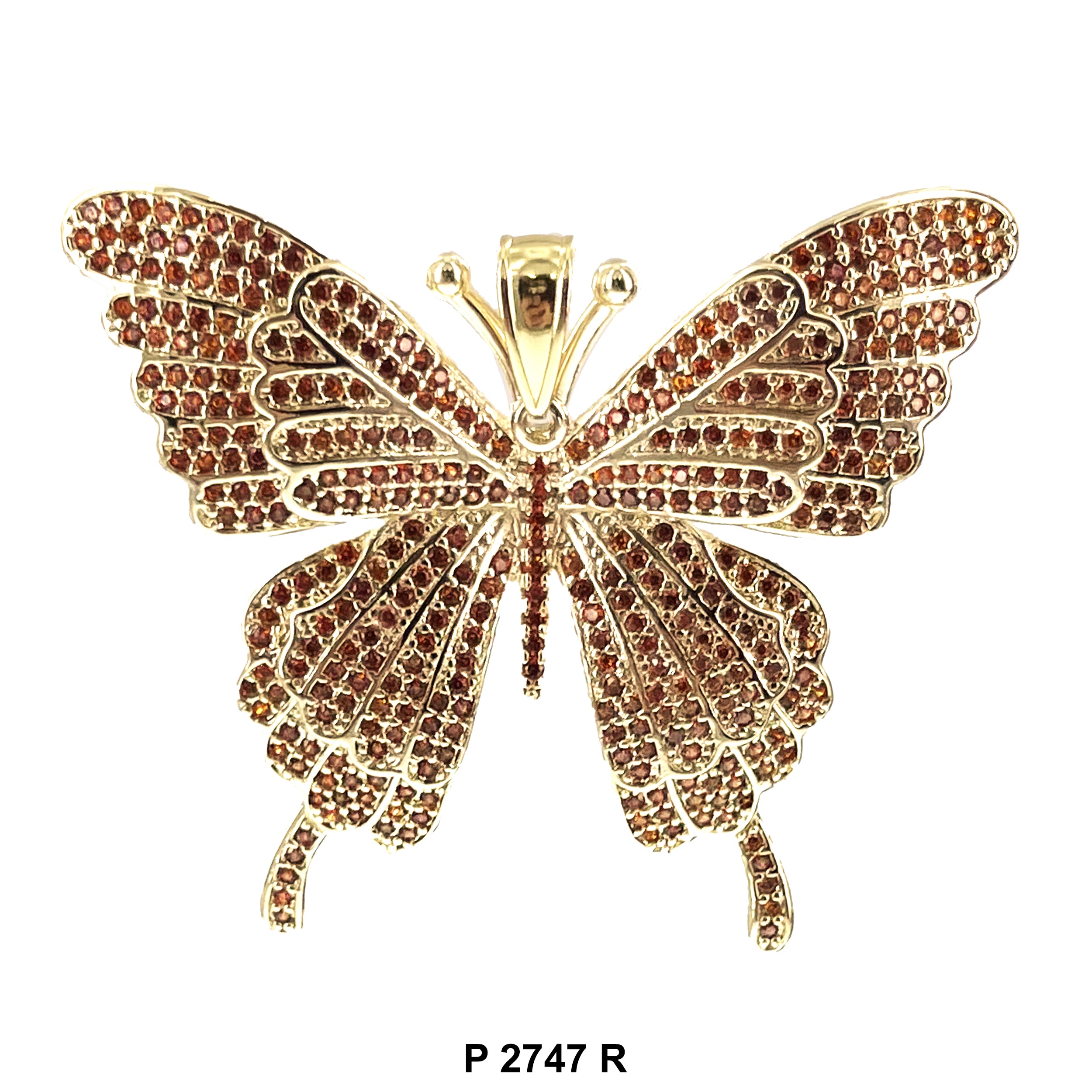 Butterfly CZ Pendant P 2747 R