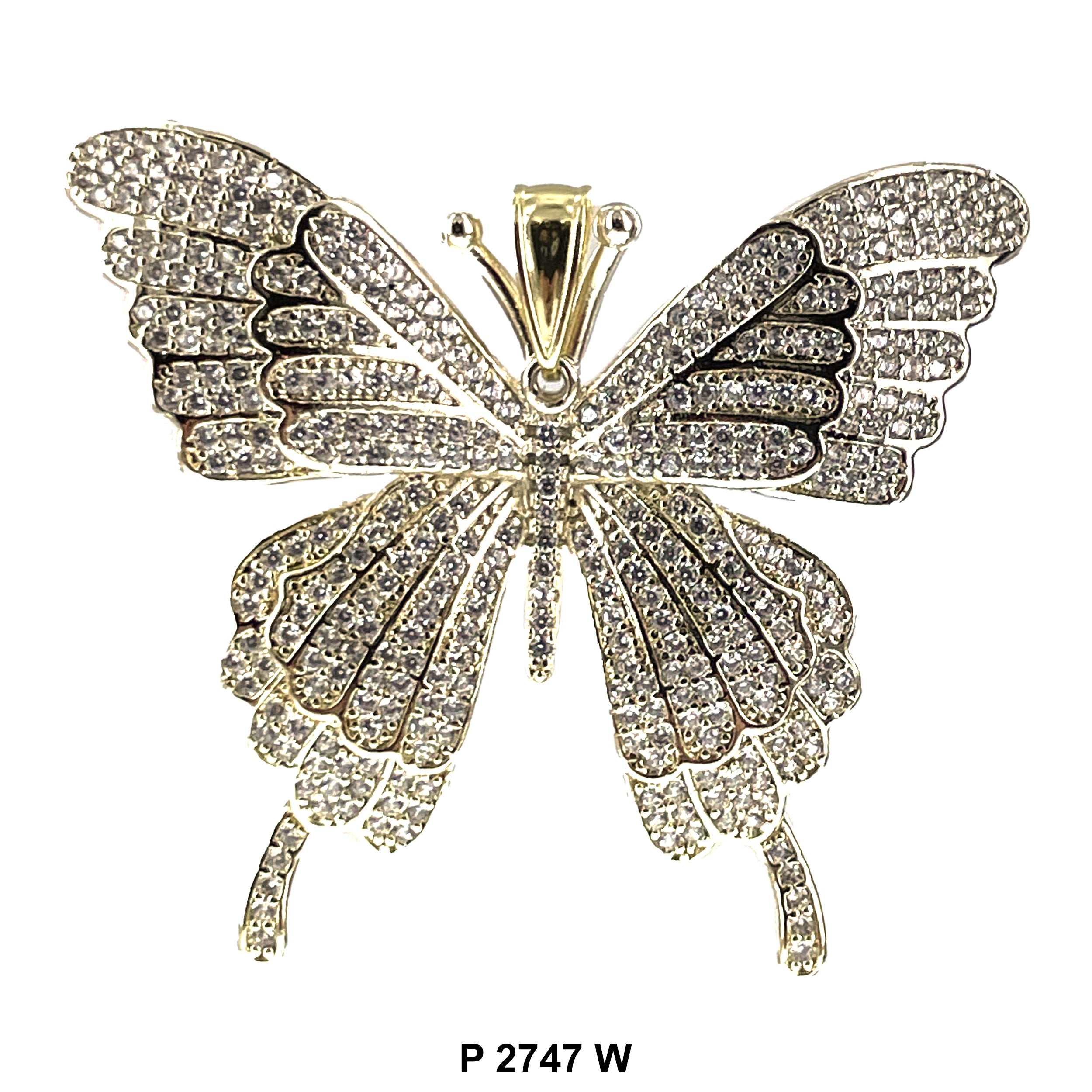 Butterfly CZ Pendant P 2747 W