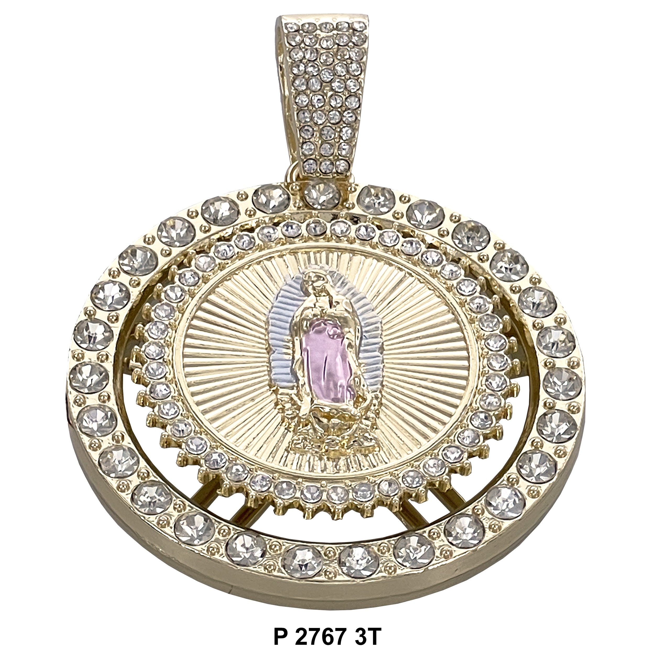 Guadalupe Spinning Medallion P 2767 3T