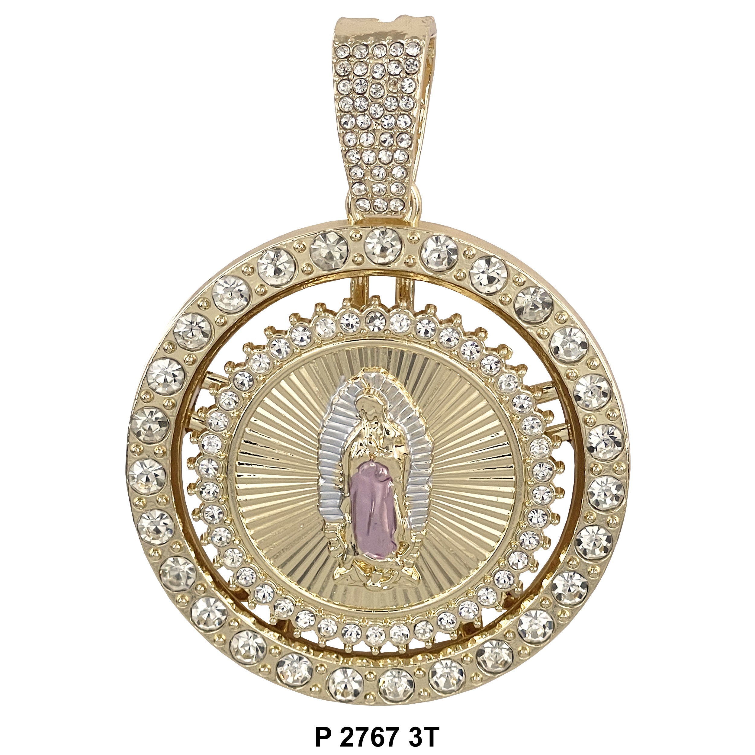 Guadalupe Spinning Medallion P 2767 3T