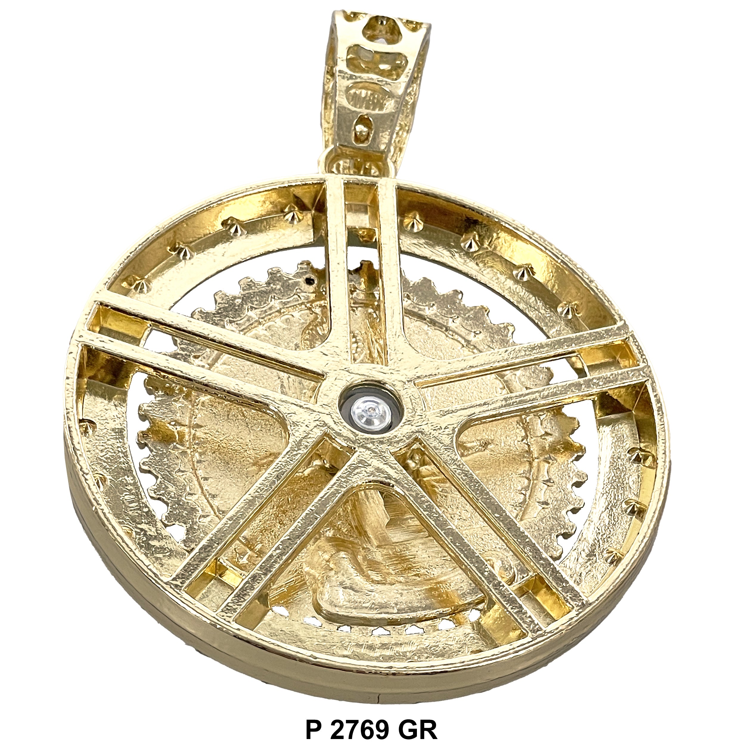 San Judas Spinning Medallion P 2769 GR