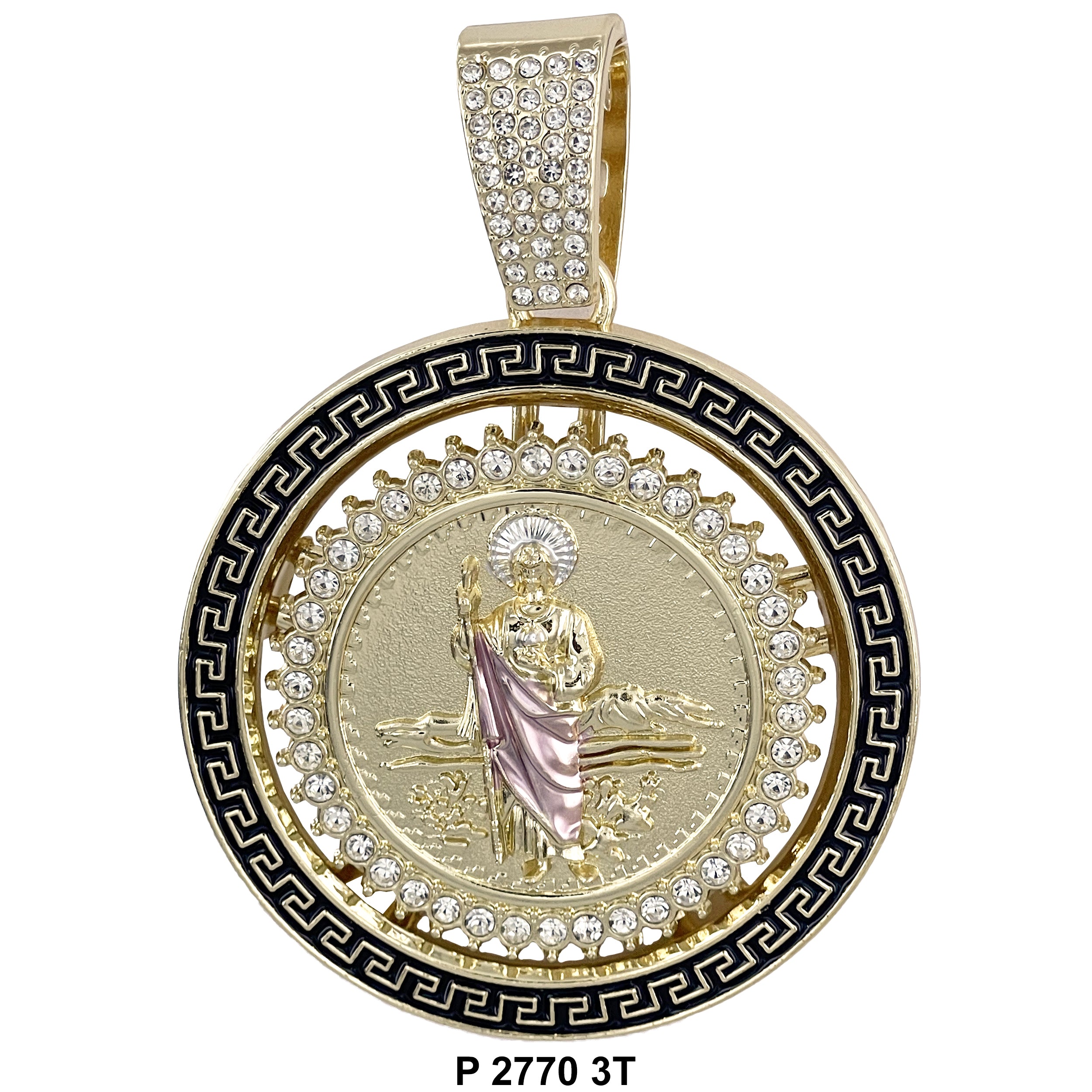 San Judas Spinning Medallion P 2770 3T