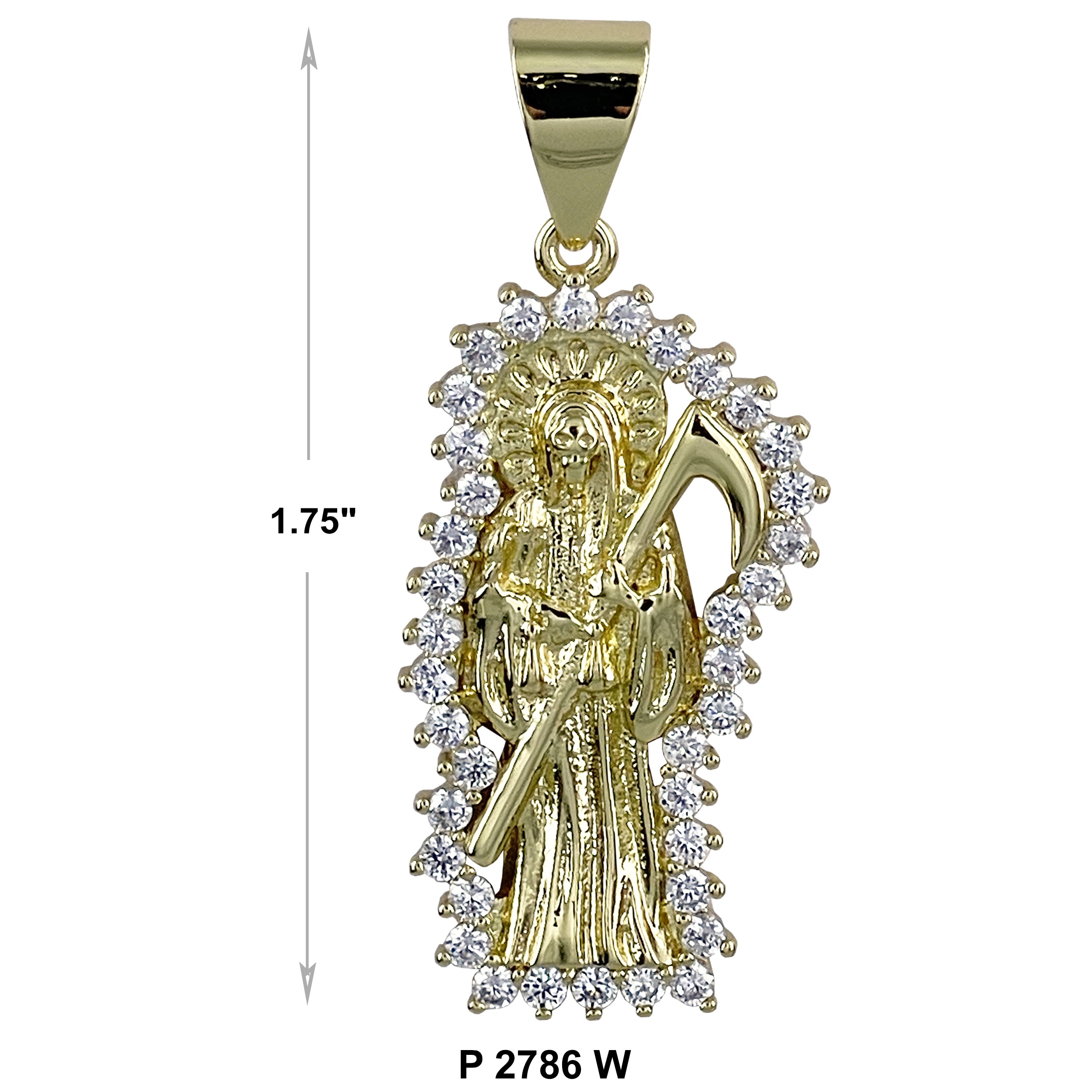 Santa Muerte Pendant P 2786 W