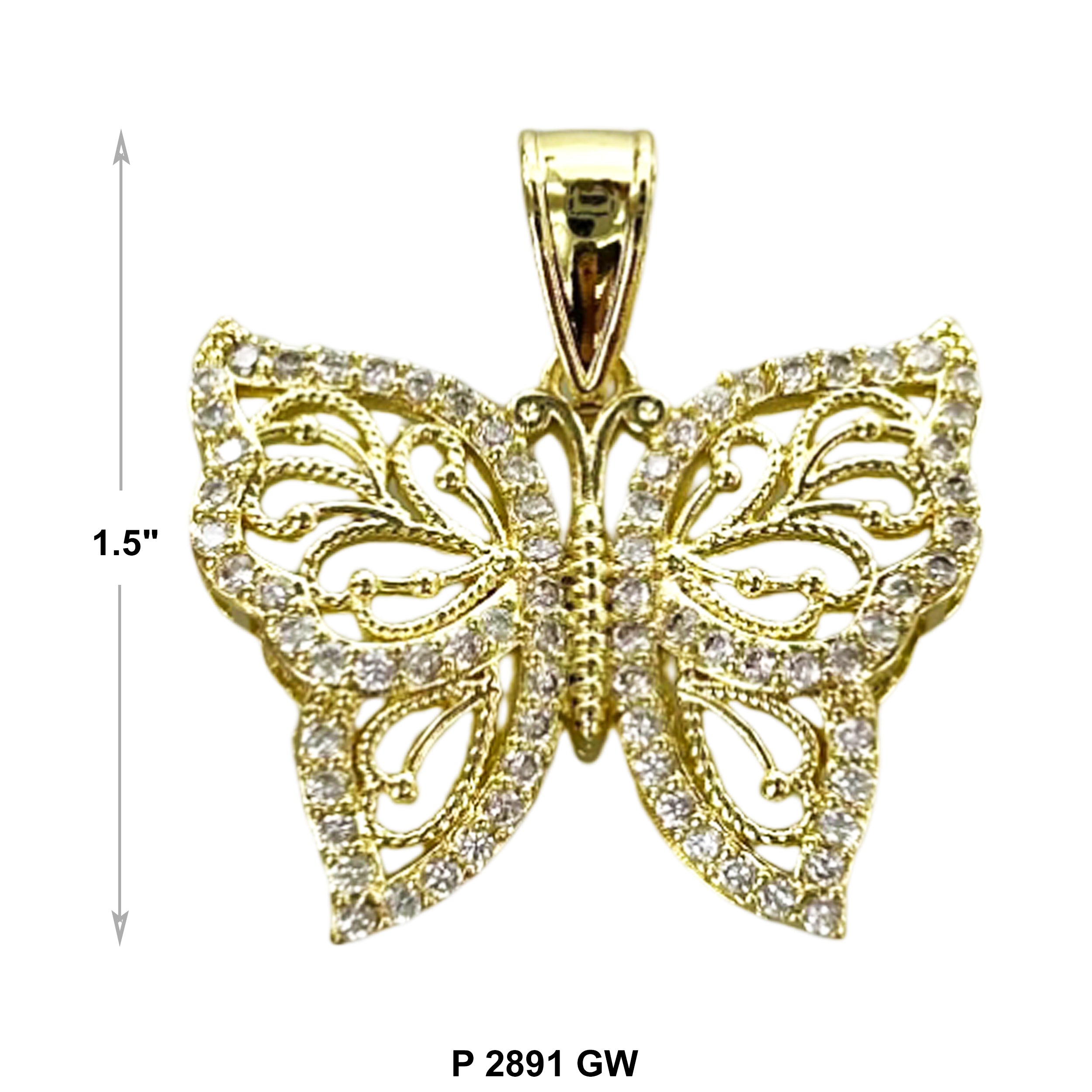 Butterfly Pendant P 2891 W