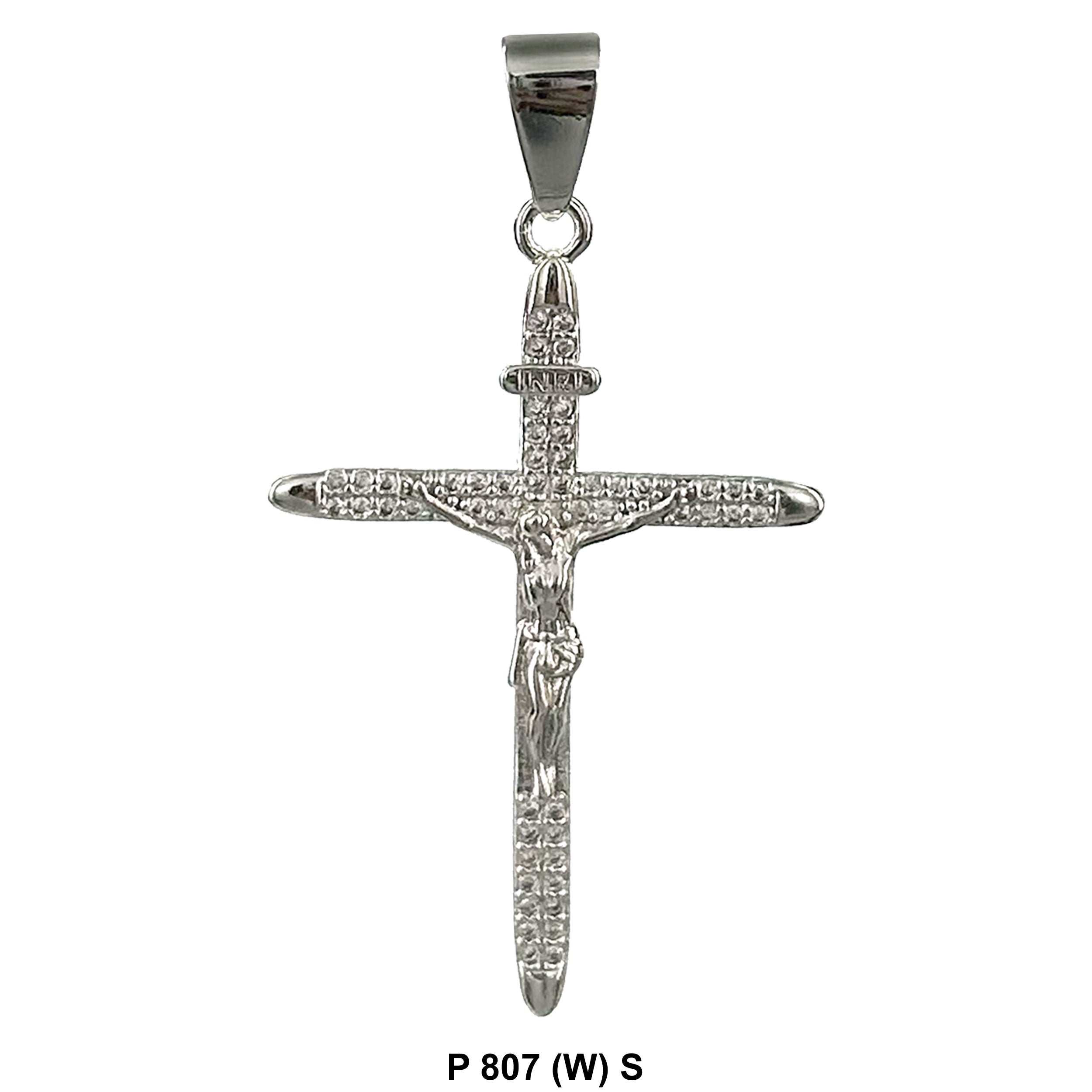 Jesus With Cross Pendants P 807 (W) S