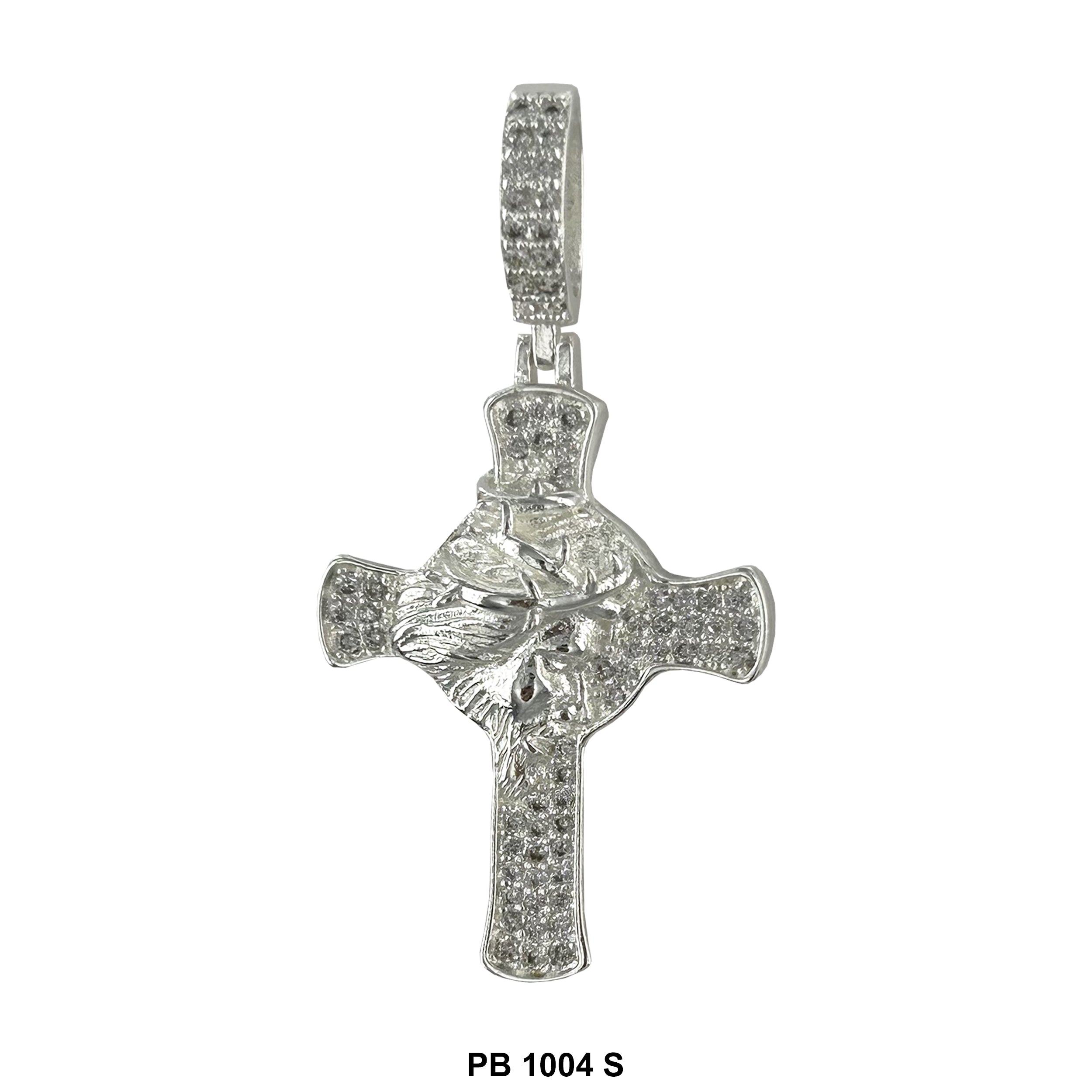 Cross With Jesus Face Pendant PB 1004 S