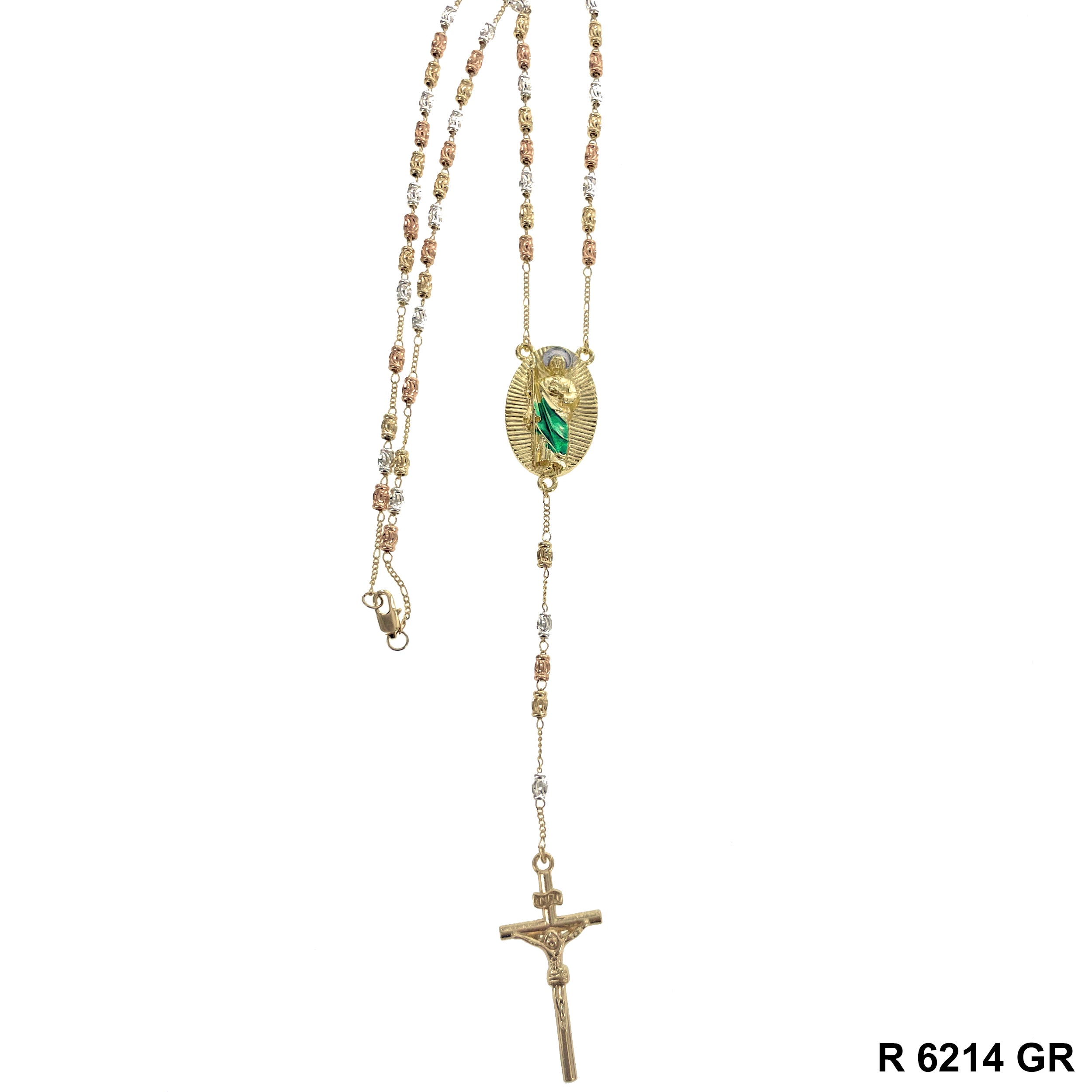 6 MM San Judas Rosary R 6214 GR