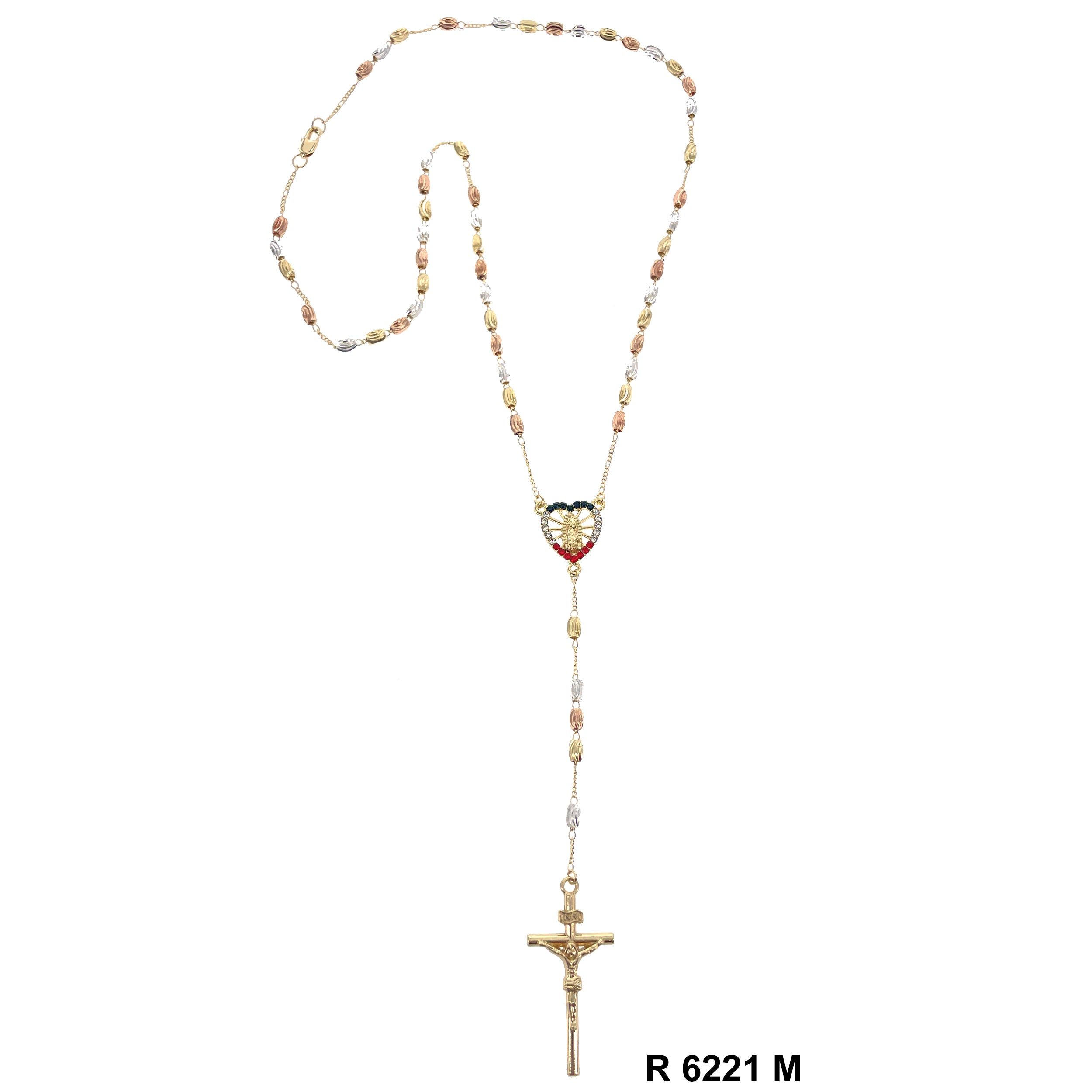 6 MM Guadalupe Disco Ball Rosary R 6221 M
