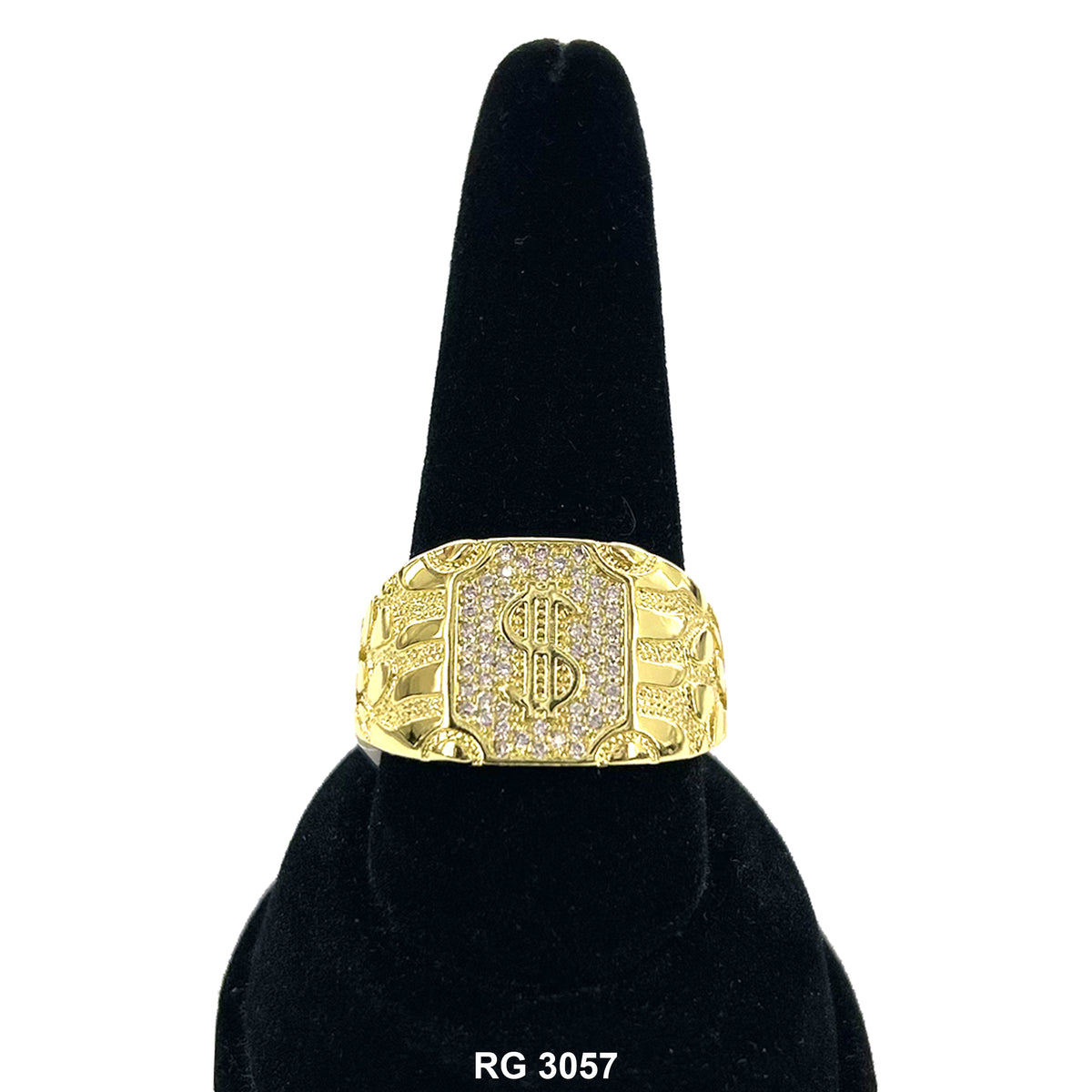 $ Sign Nugget Ring RG 3057 G – Kaashusa