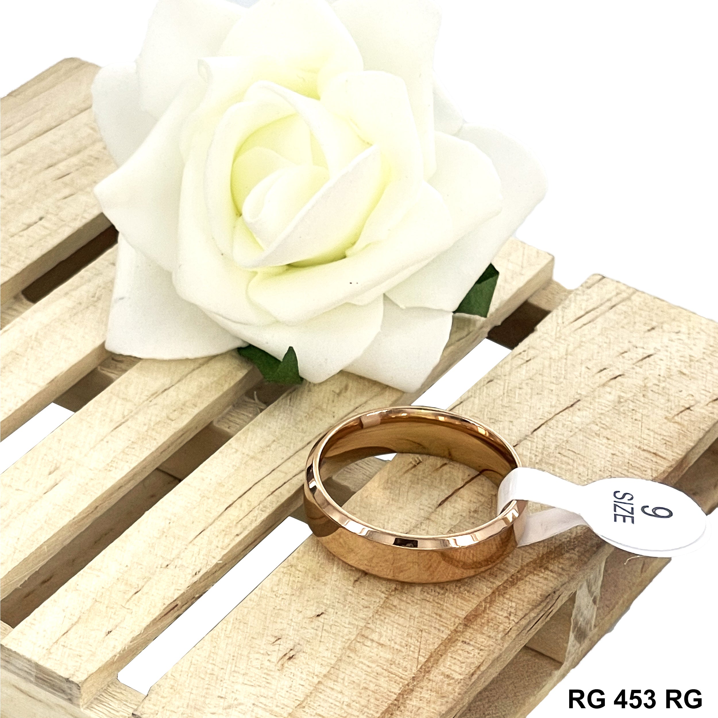 6 MM Stainless Steel Wedding Band RG 453 RG