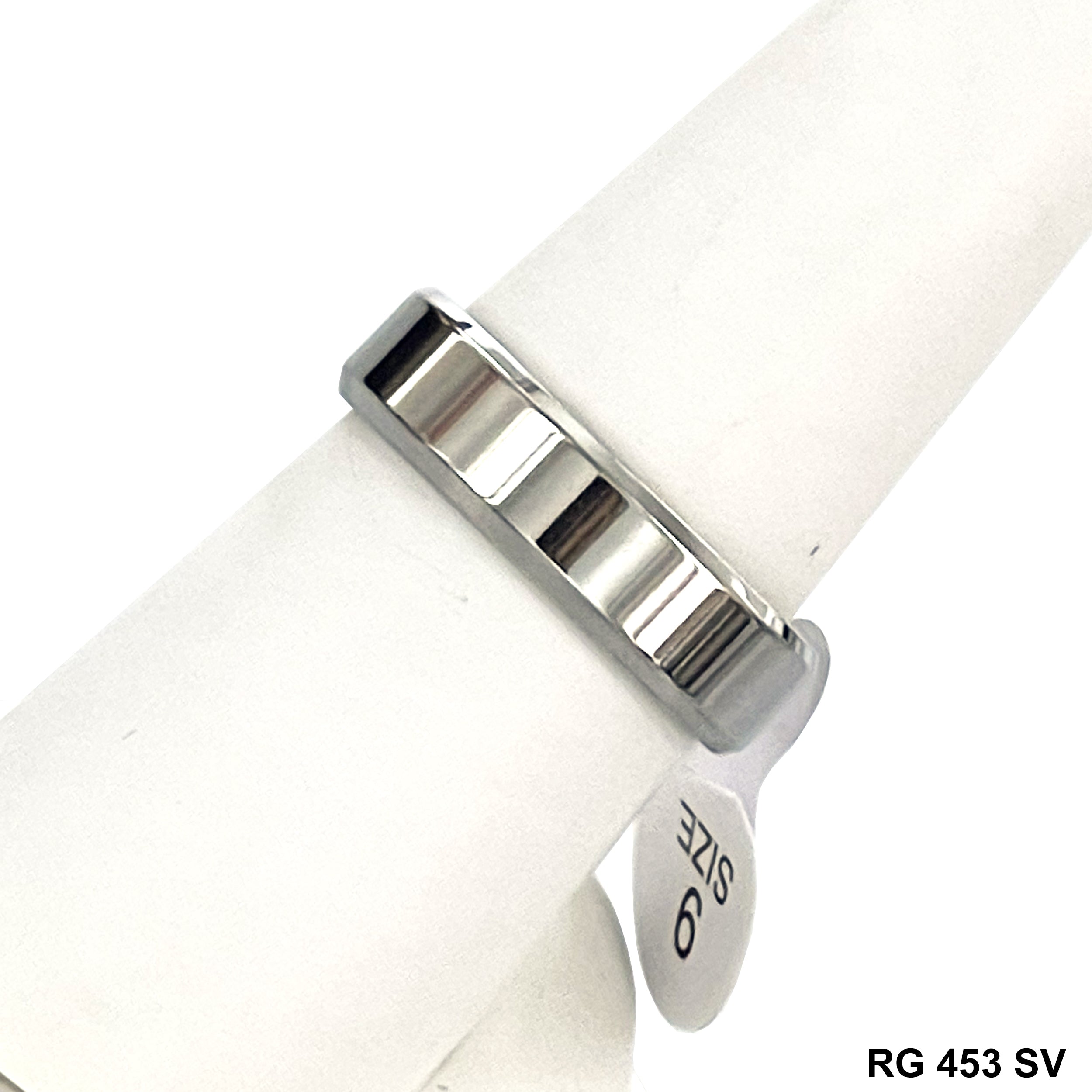 6 MM Stainless Steel Wedding Band RG 453 SV