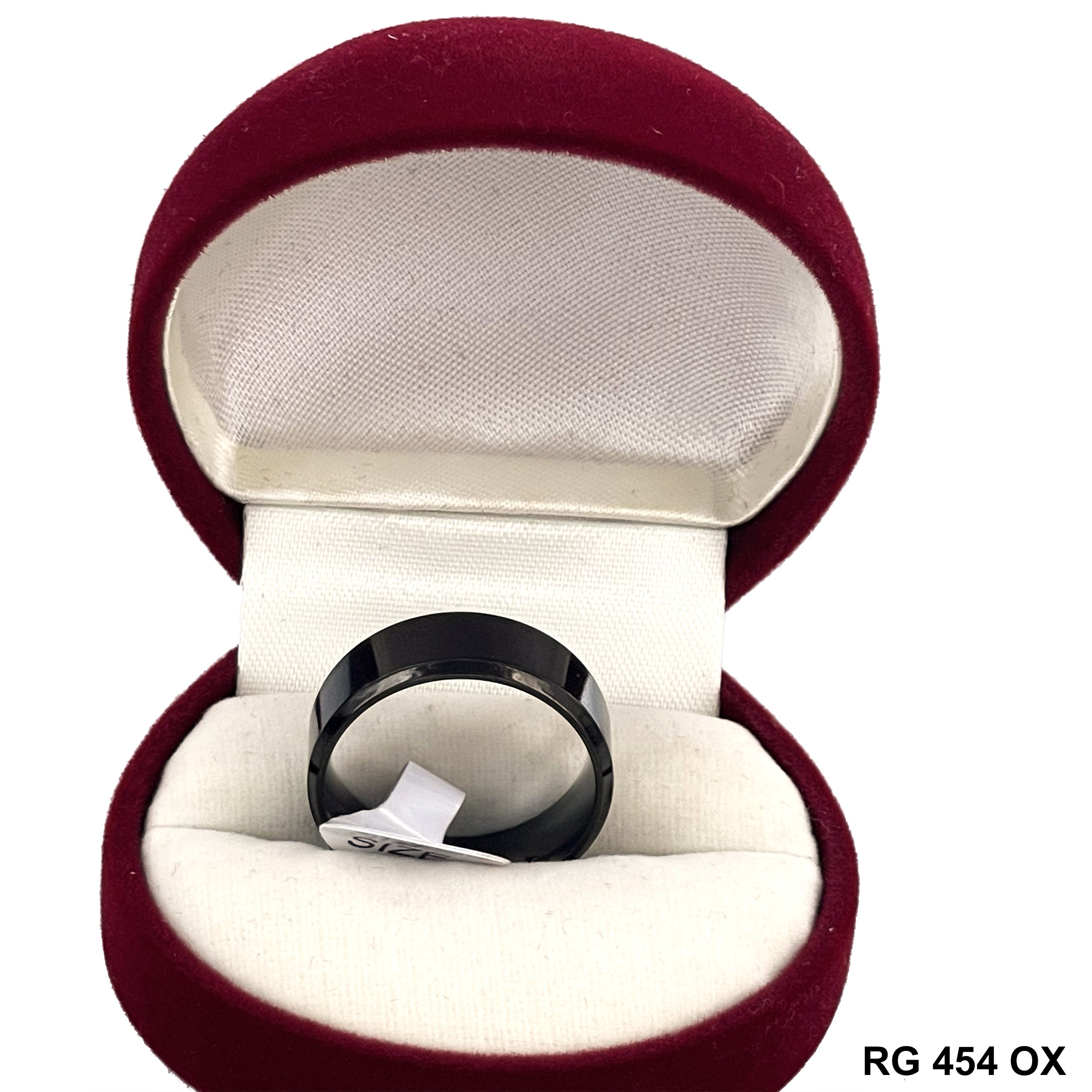 8 MM Stainless Steel Wedding Band RG 454 OX