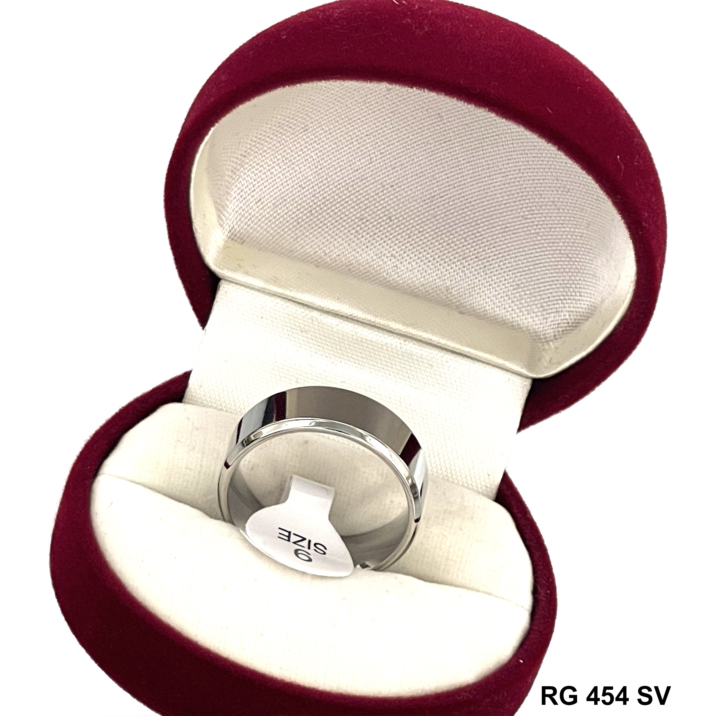 8 MM Stainless Steel Wedding Band RG 454 SV