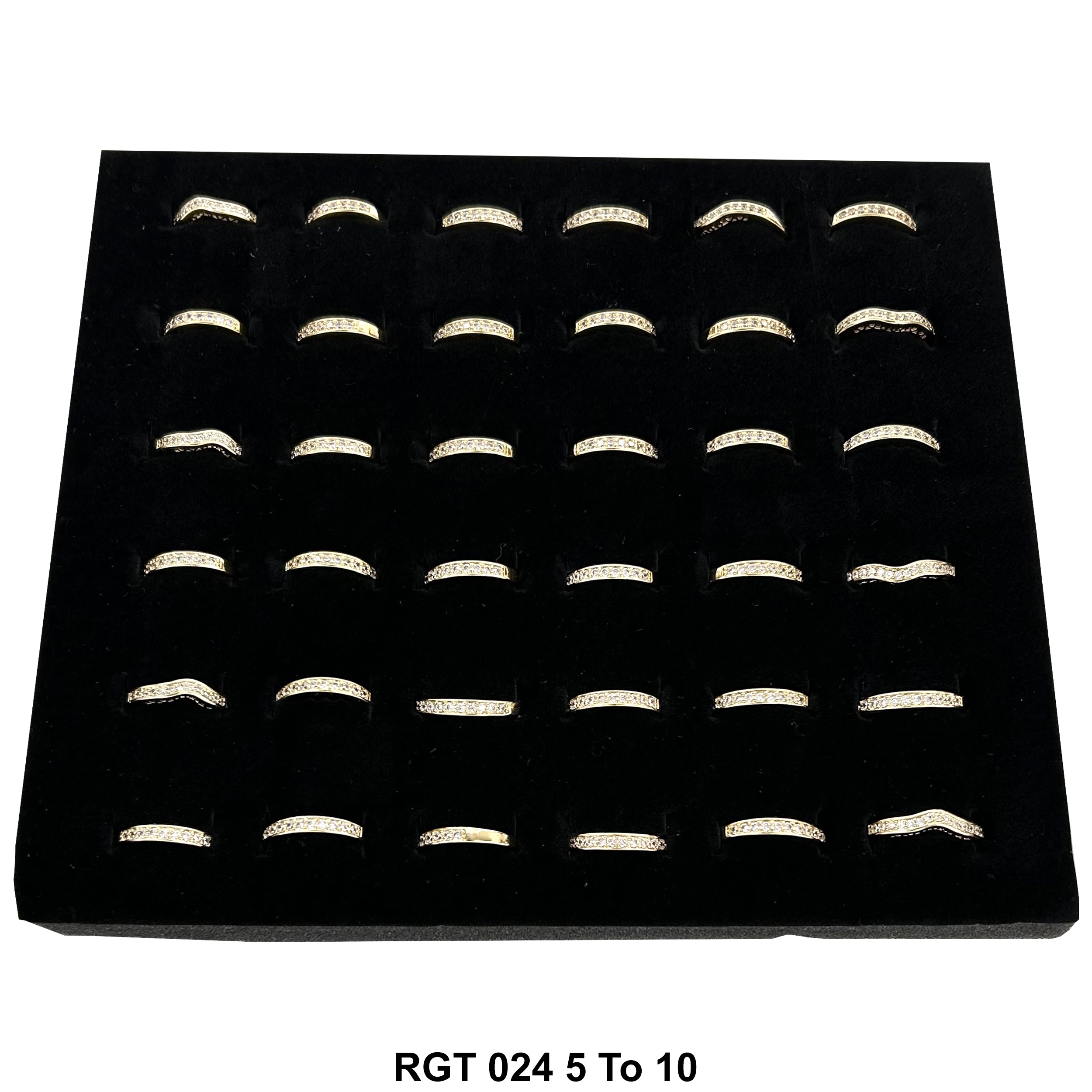 36 Pcs Sparkling Band Ring RGT 024