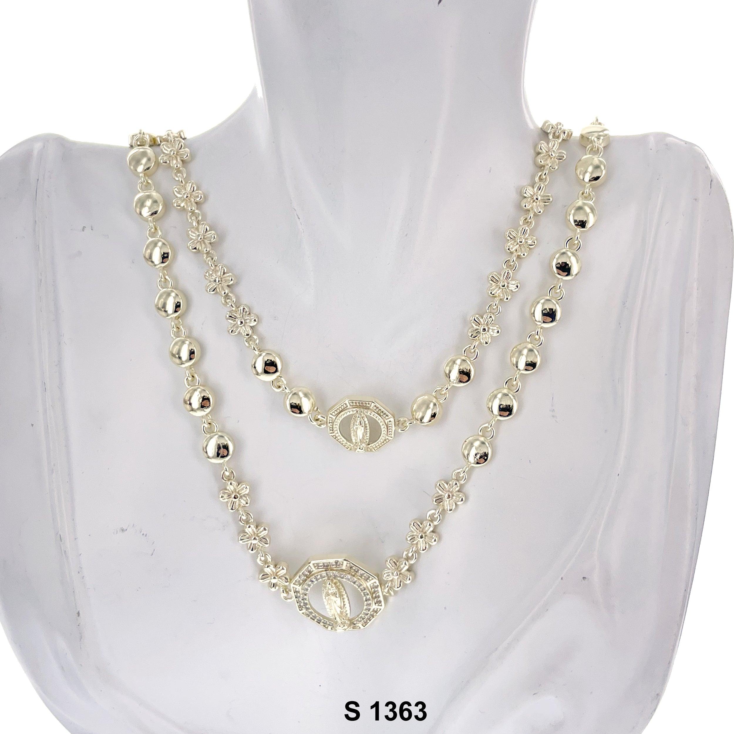 Guadalupe 2- Layer Necklace Set S 1363