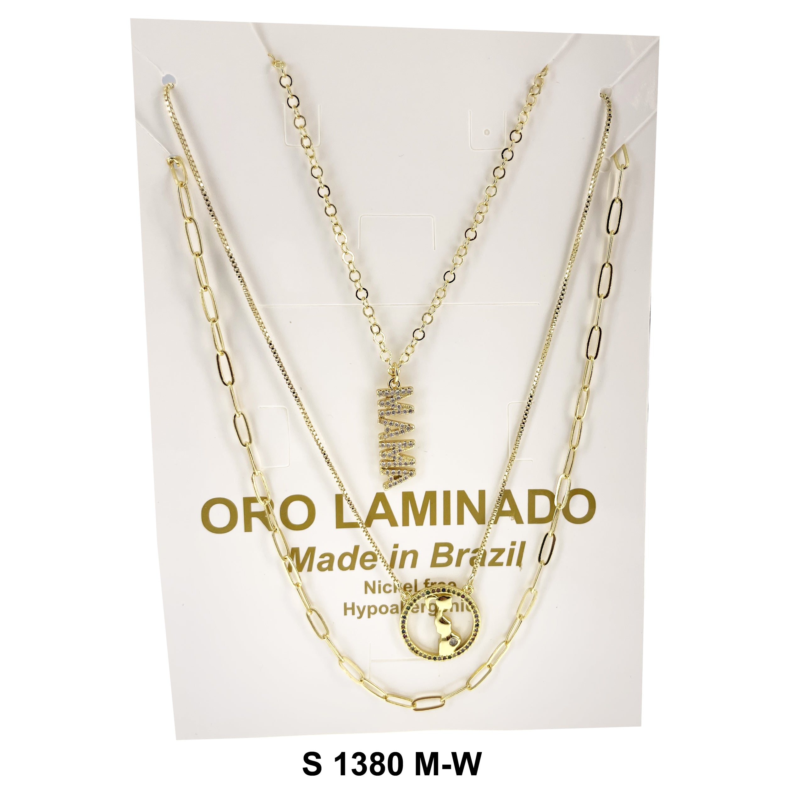 3-Layer Mama Necklace Set S 1380 M-W