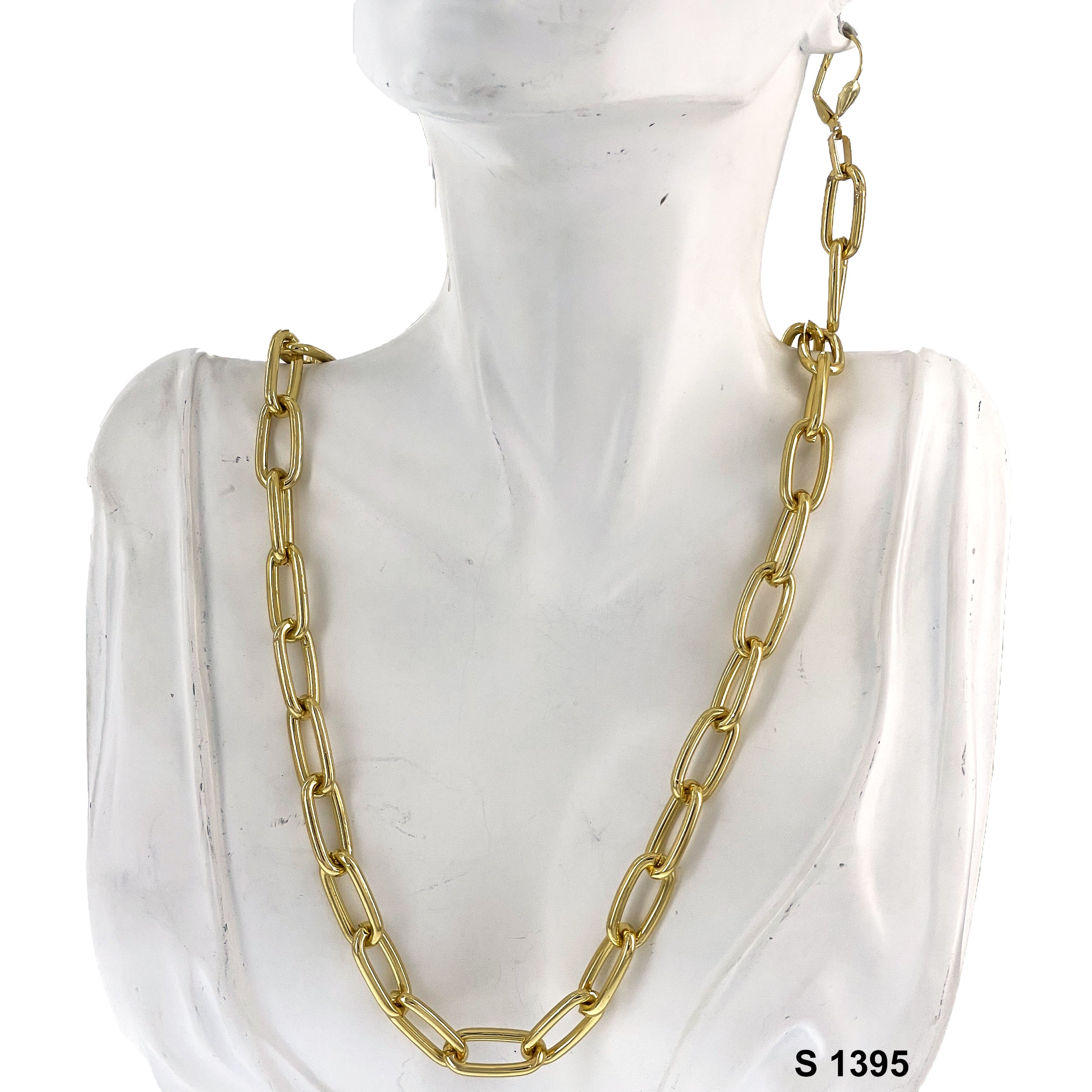 2-Piece Paper Clip Necklace Set S 1395