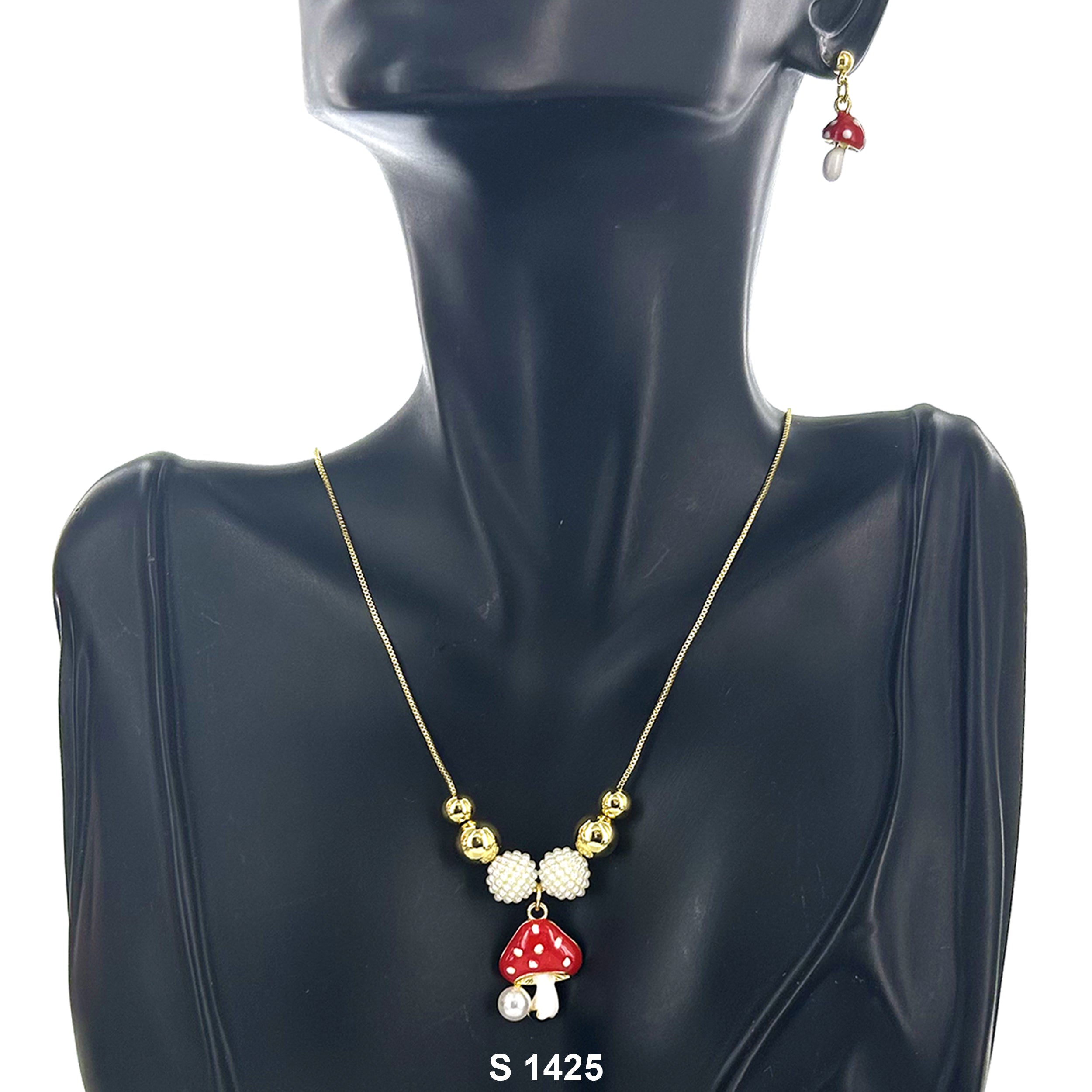 Mushroom Necklace Set S 1425