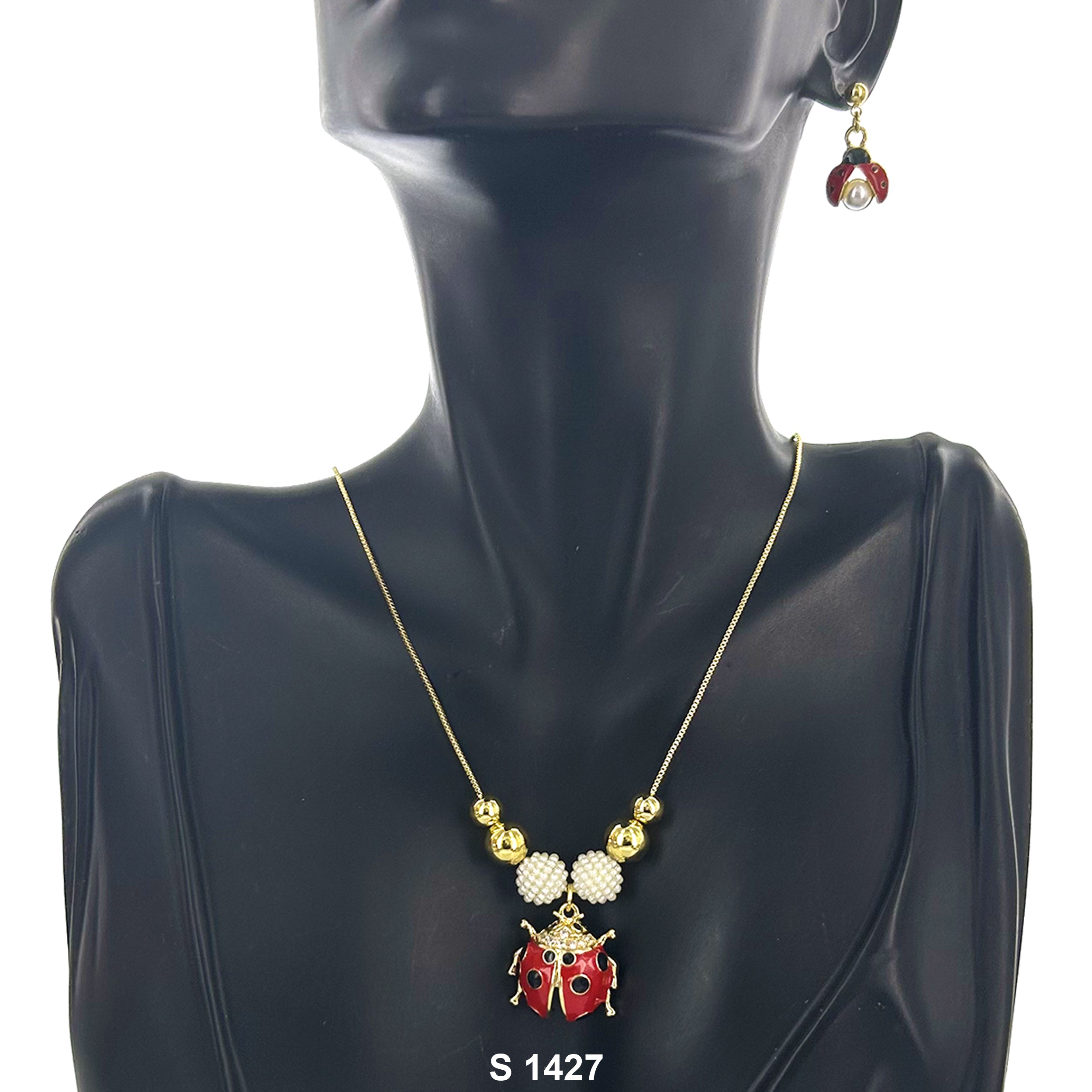 Ladybug Necklace Set S 1427