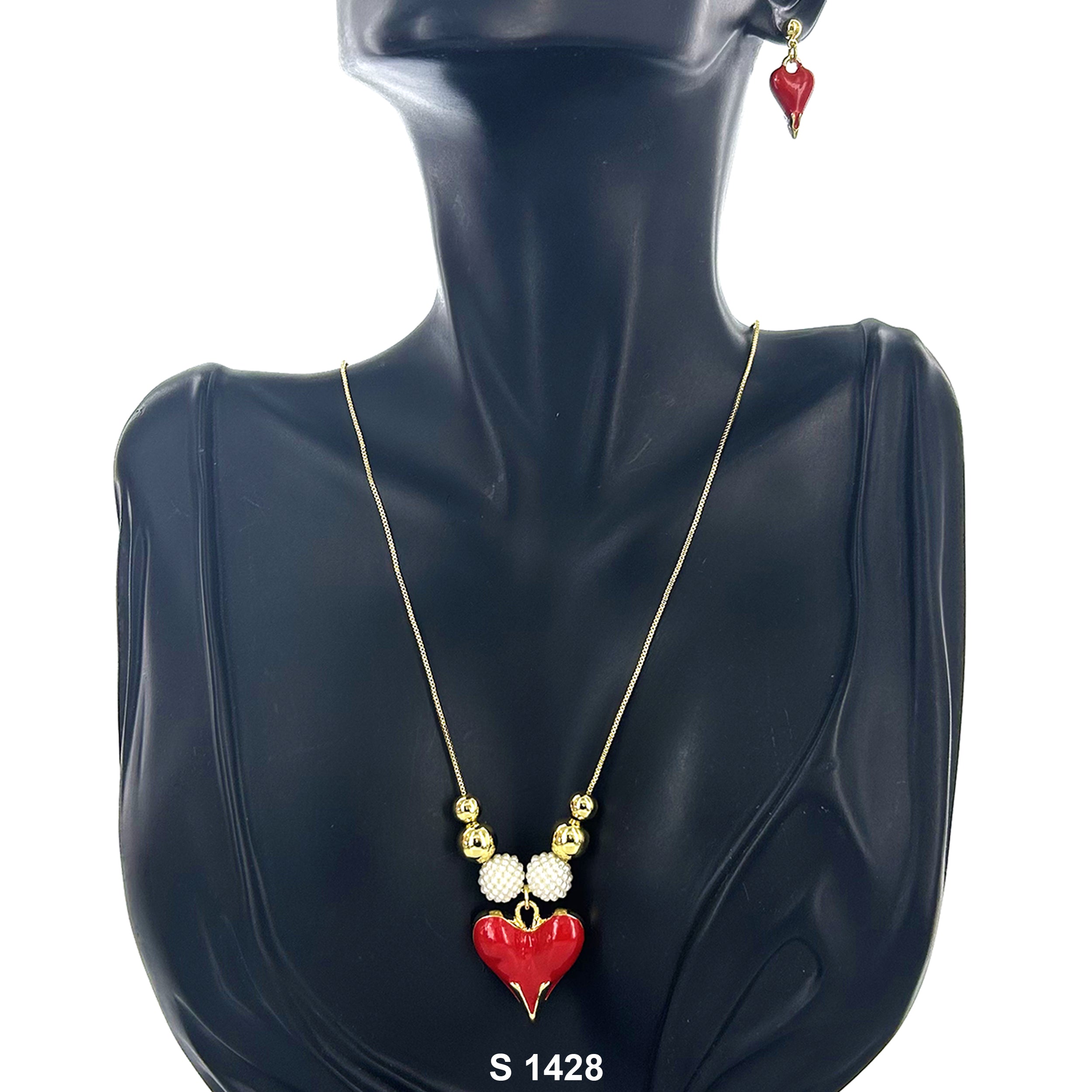 Heart Necklace Set S 1428