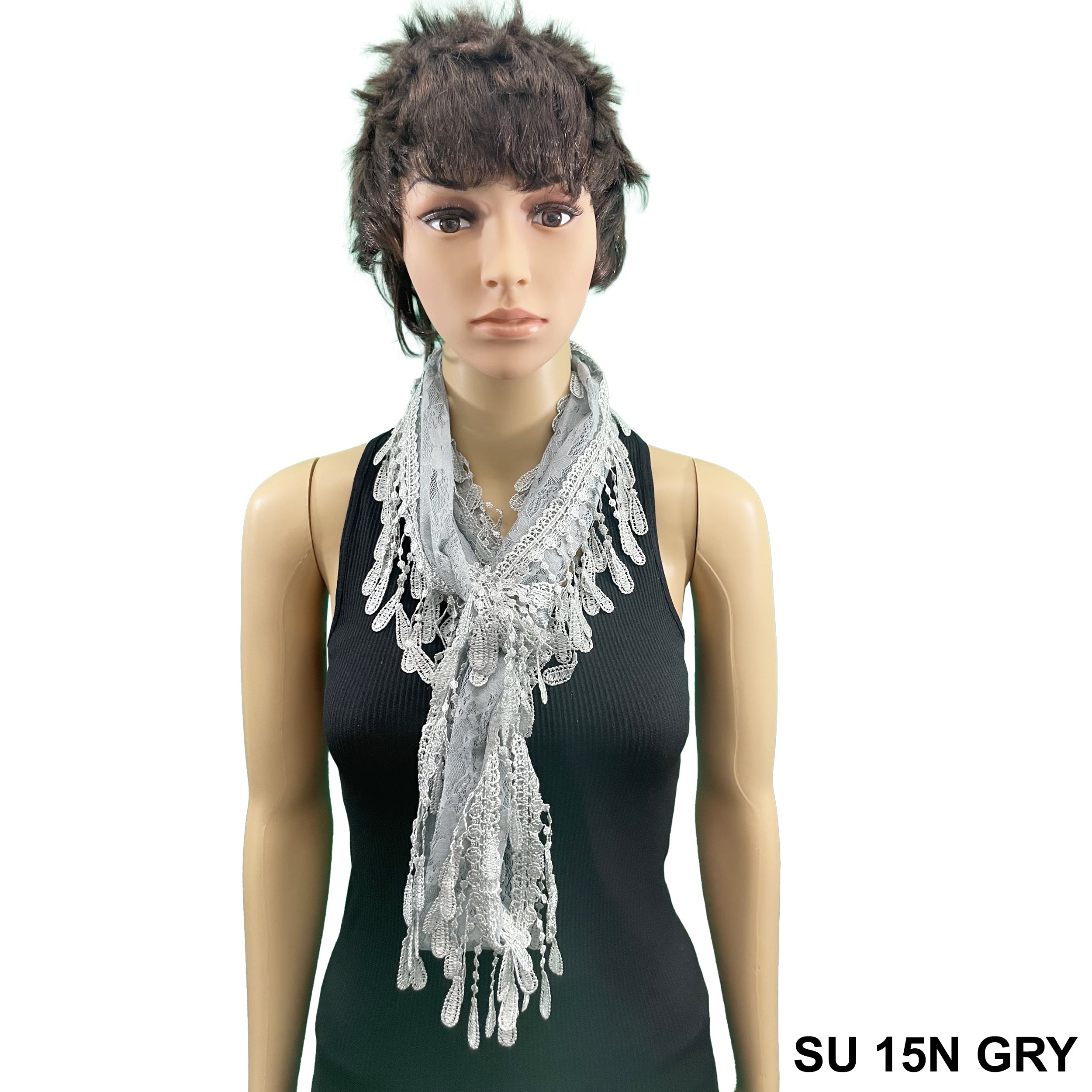 Lace Infinity Scarf SU 15N GRY