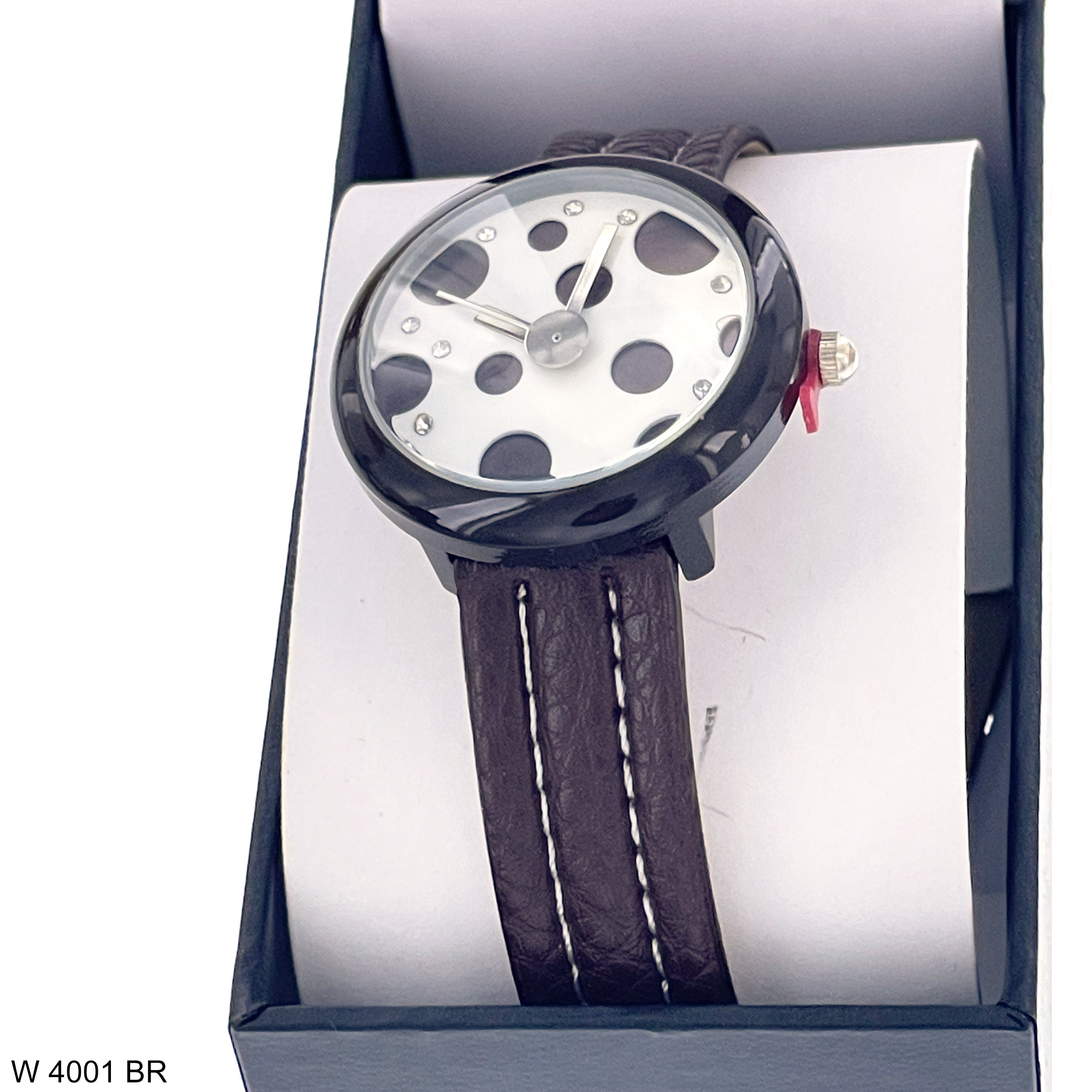 31 MM Wrist Watch Pu Leather Band W 4001 BR