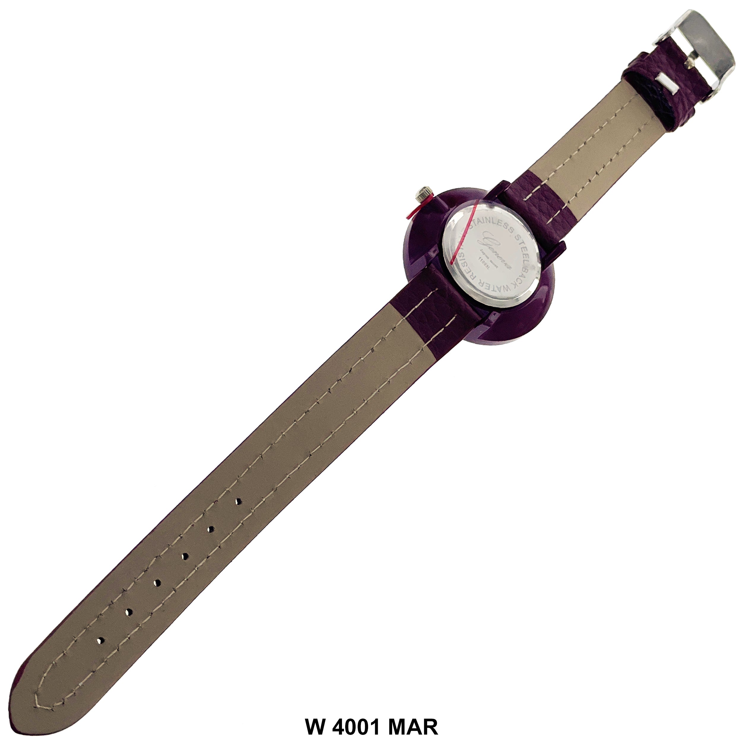 31 MM Wrist Watch Pu Leather Band W 4001 MAR