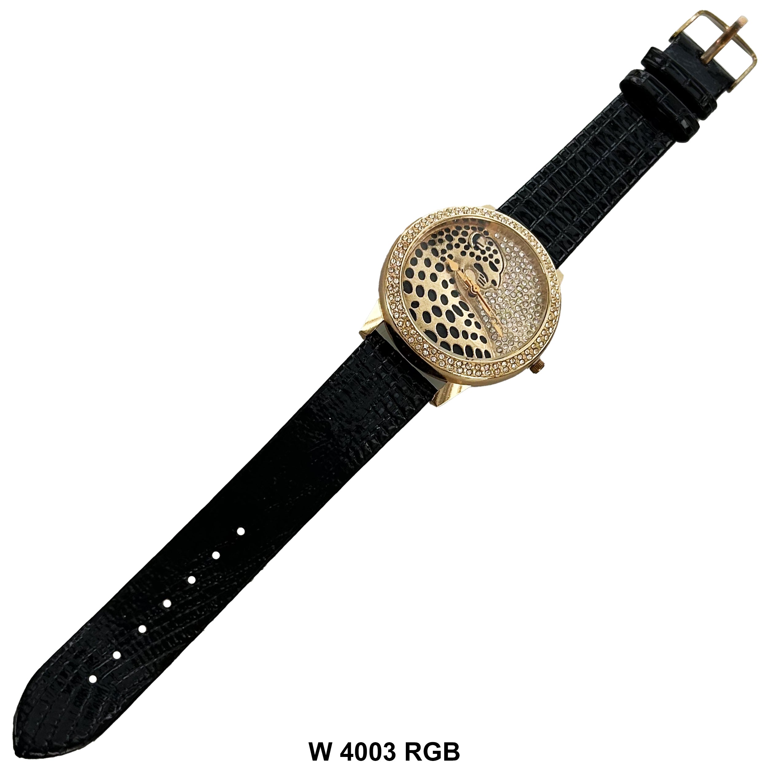 42 MM Wrist Watch Pu Leather Band W 4003 RGB