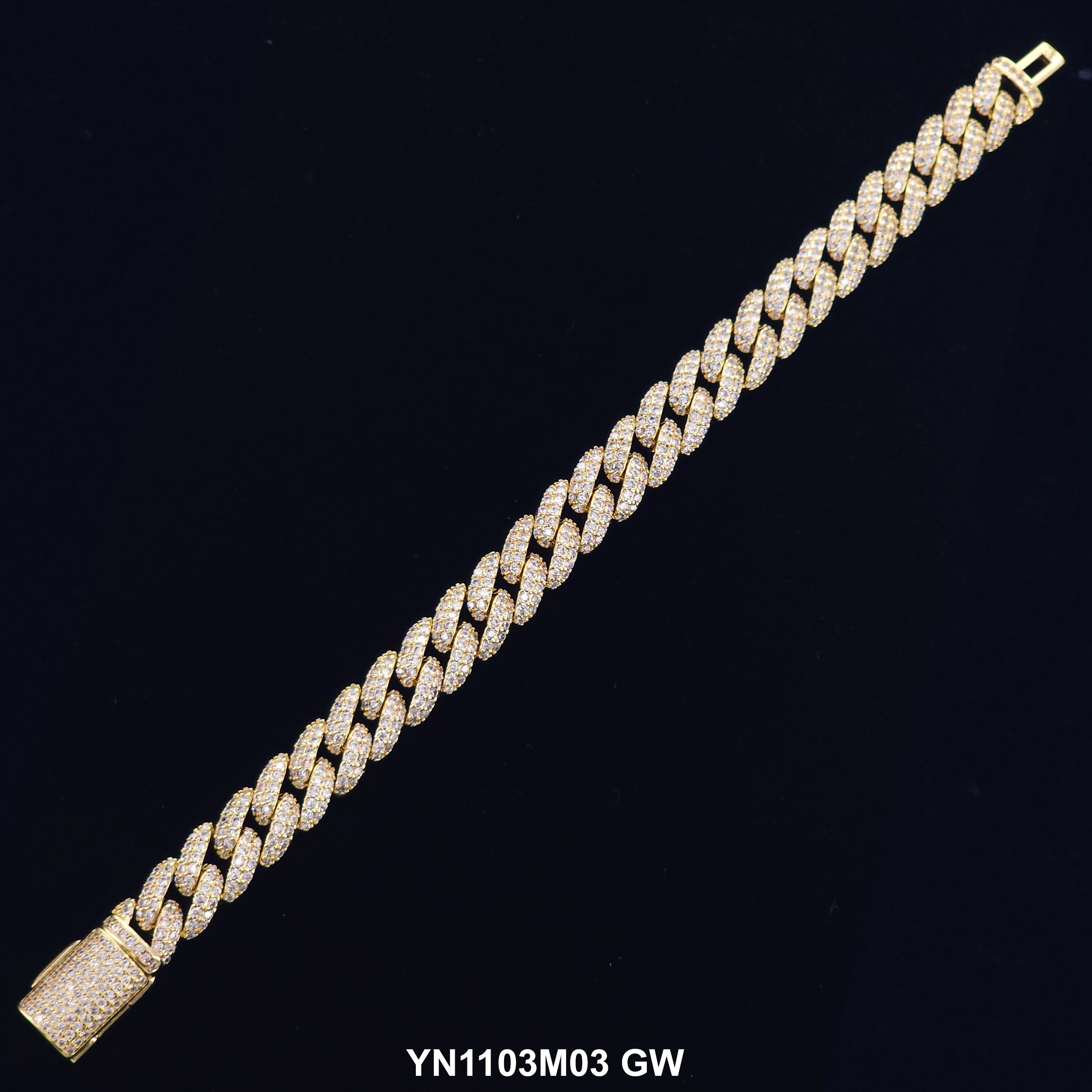 11 MM Micro CZ Stones Bracelet YN1103M03 GW