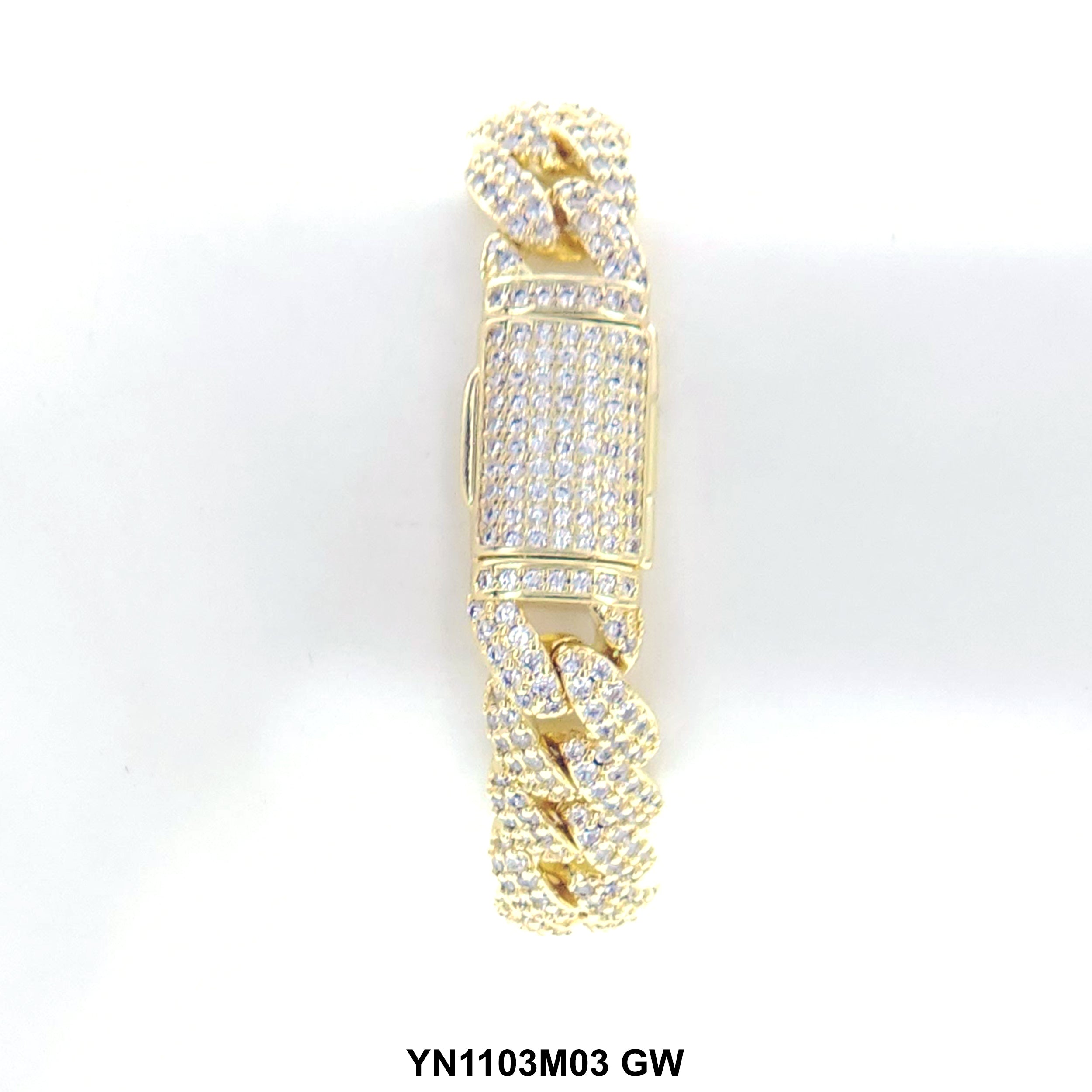 11 MM Micro CZ Stones Bracelet YN1103M03 GW