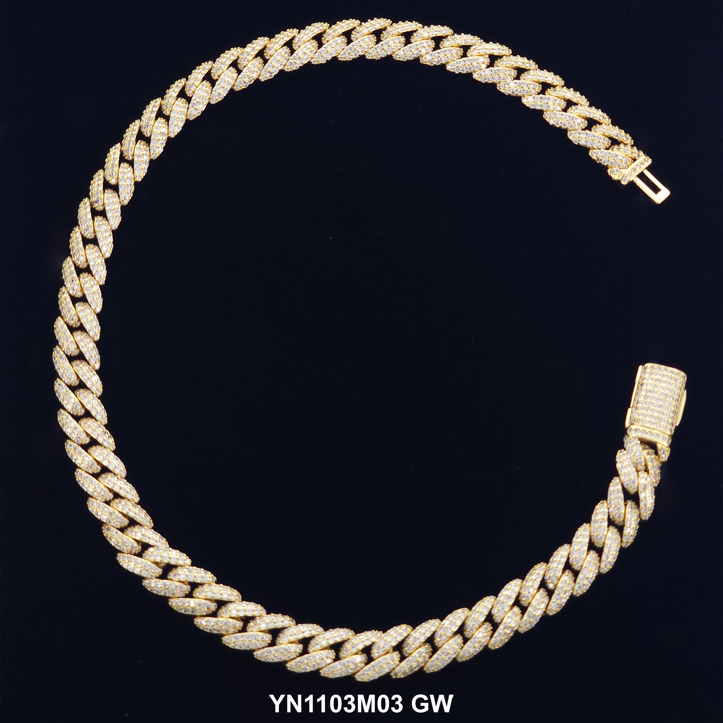 11 MM Micro CZ Stones Bracelet YN1103M03 GW